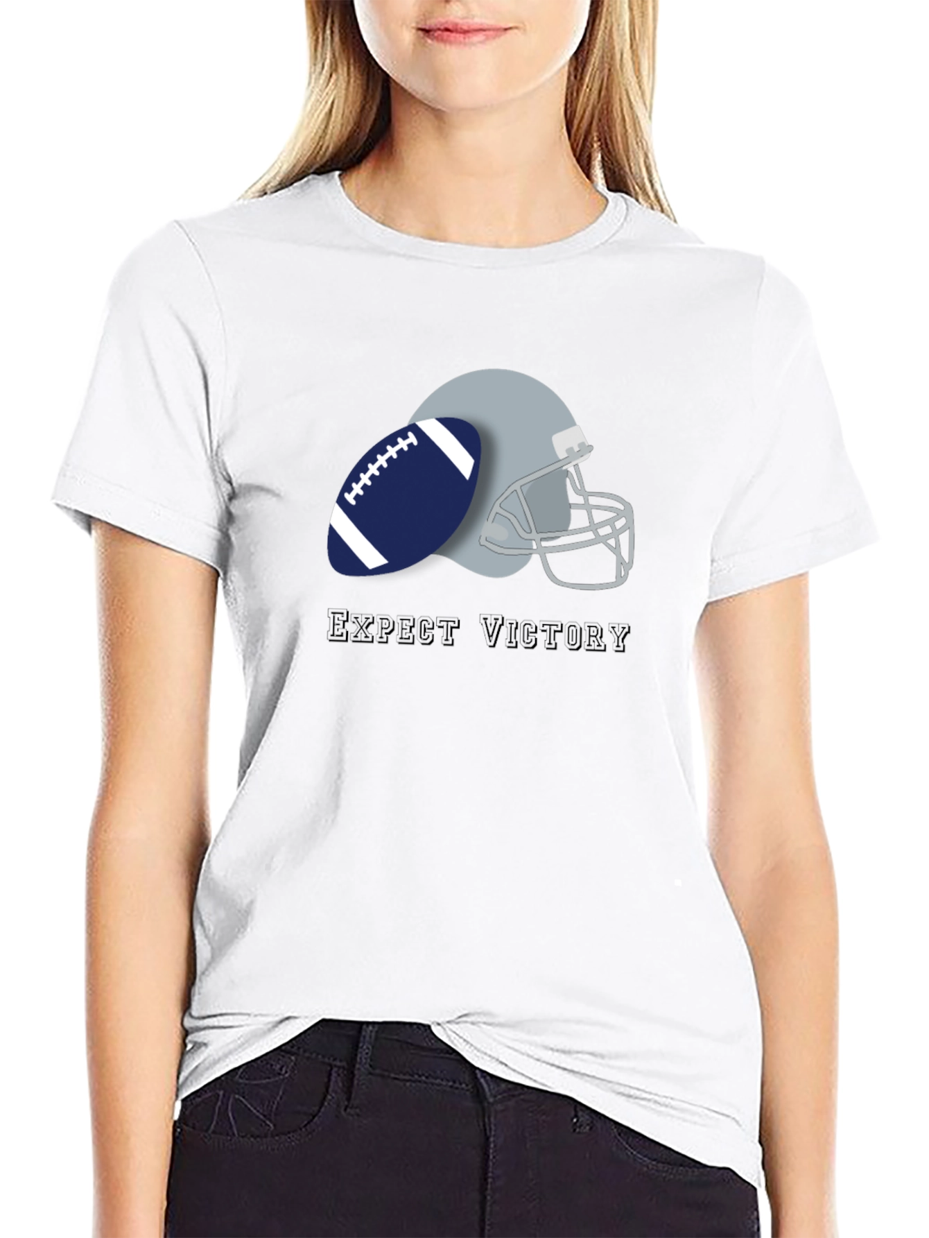 Expect Victory Football Graphic Tee
