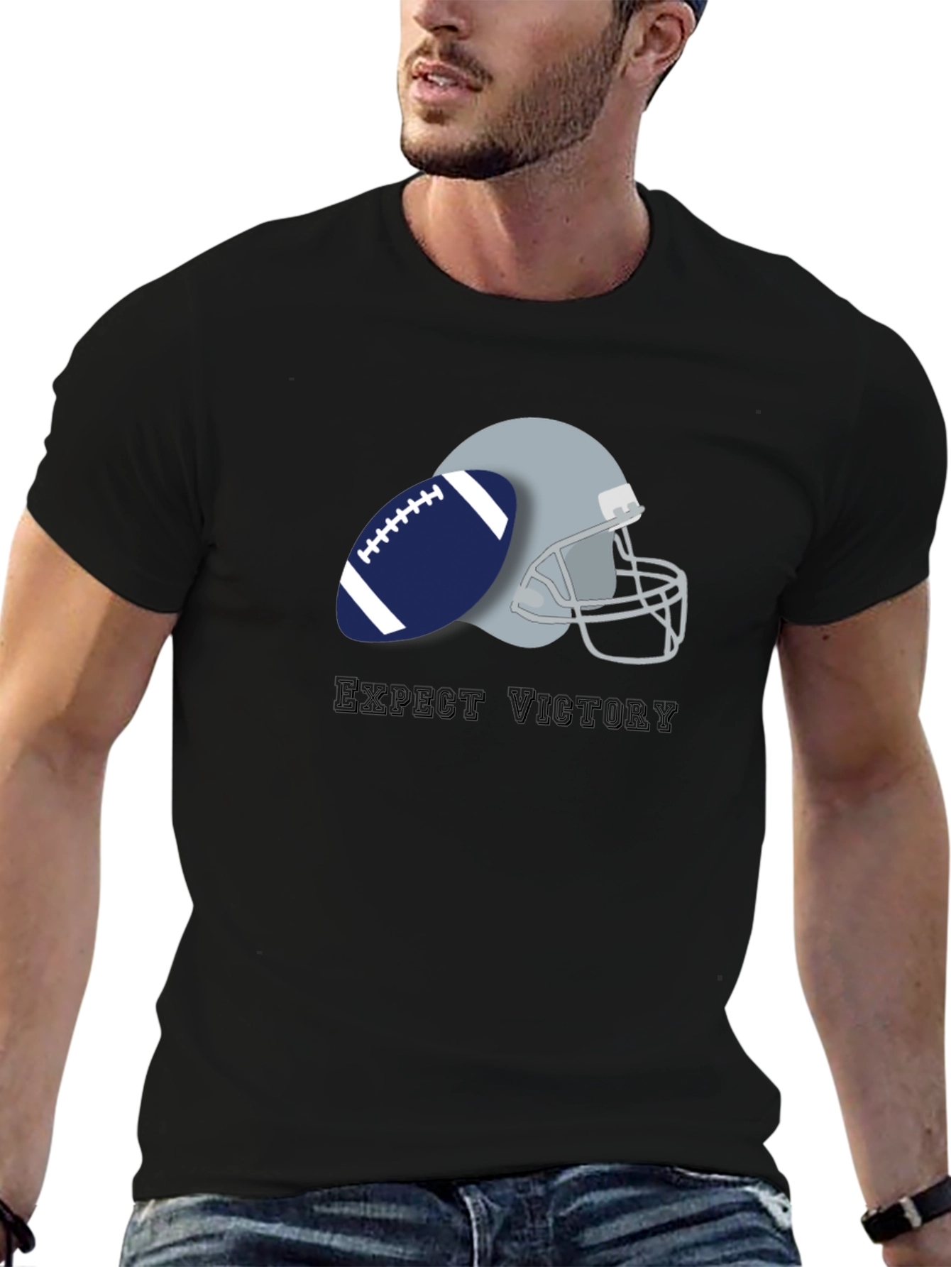 Expect Victory Football Graphic Tee