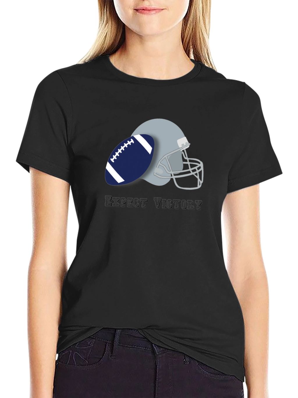 Expect Victory Football Graphic Tee