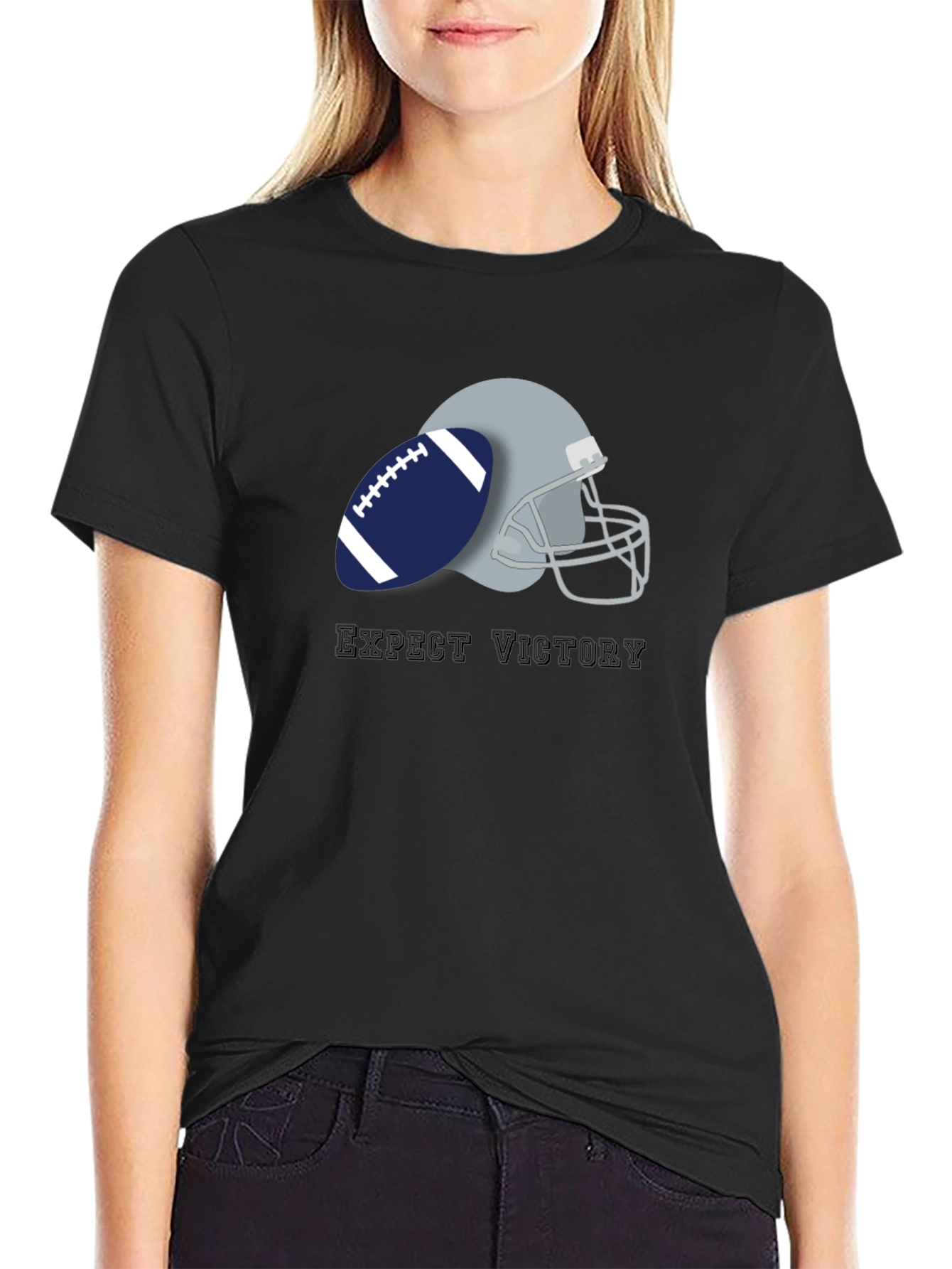 Expect Victory Football Graphic Tee