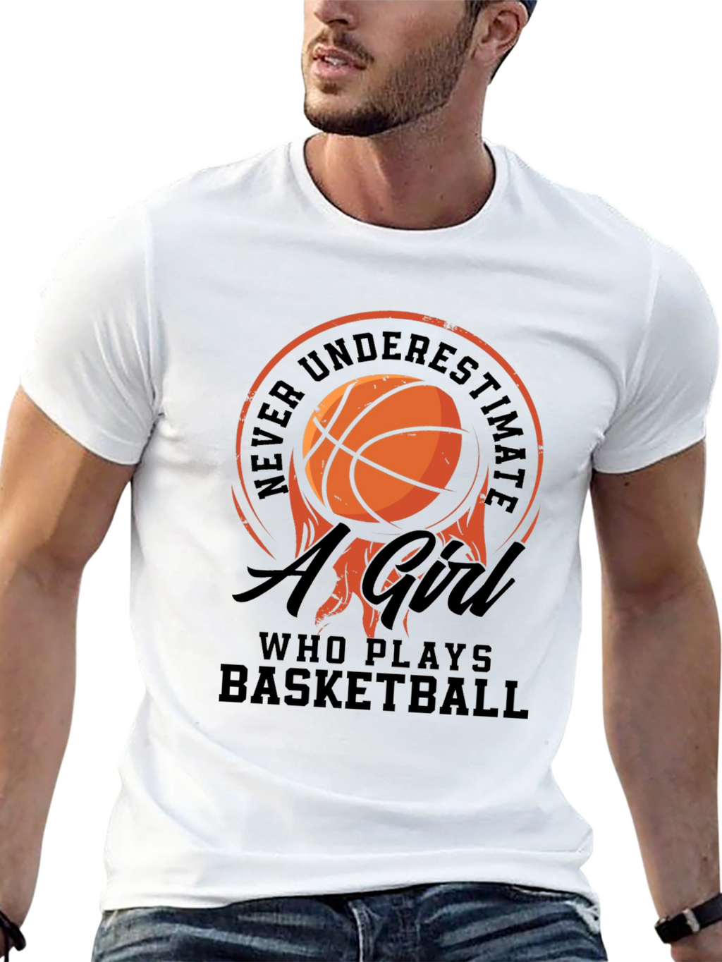 Basketball Girl T-Shirt: Never Underestimate