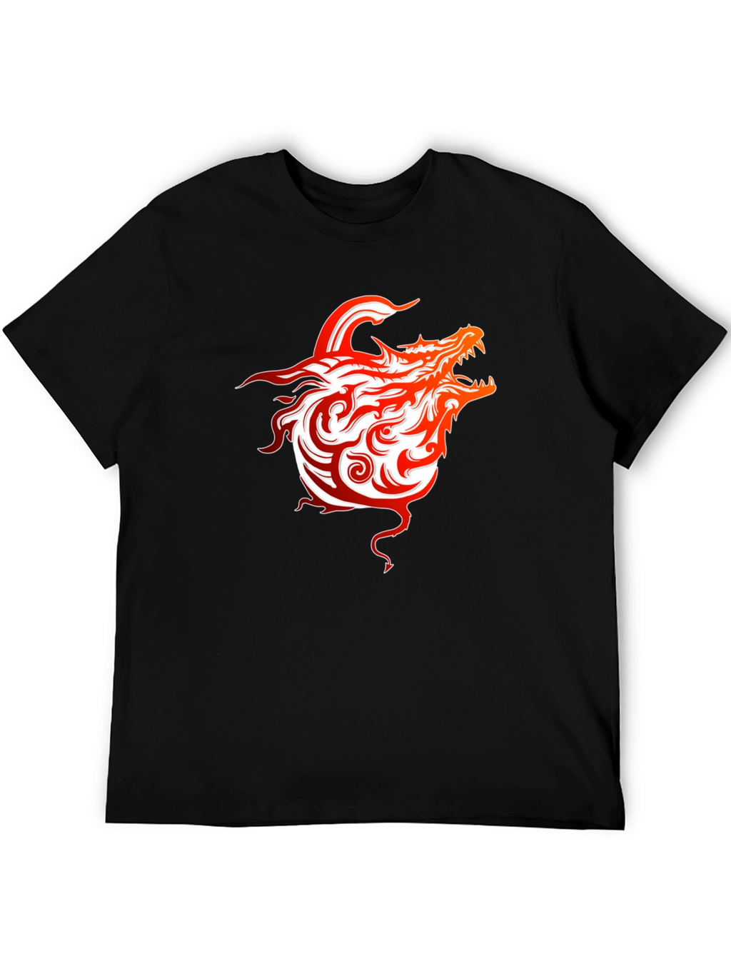 Fiery Dragon Graphic Tee - Bold Style