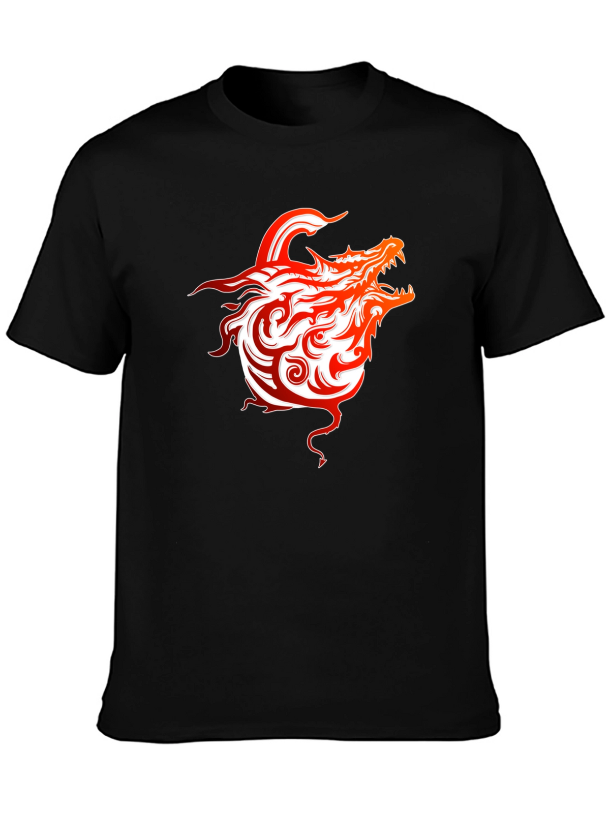 Fiery Dragon Graphic Tee - Bold Style