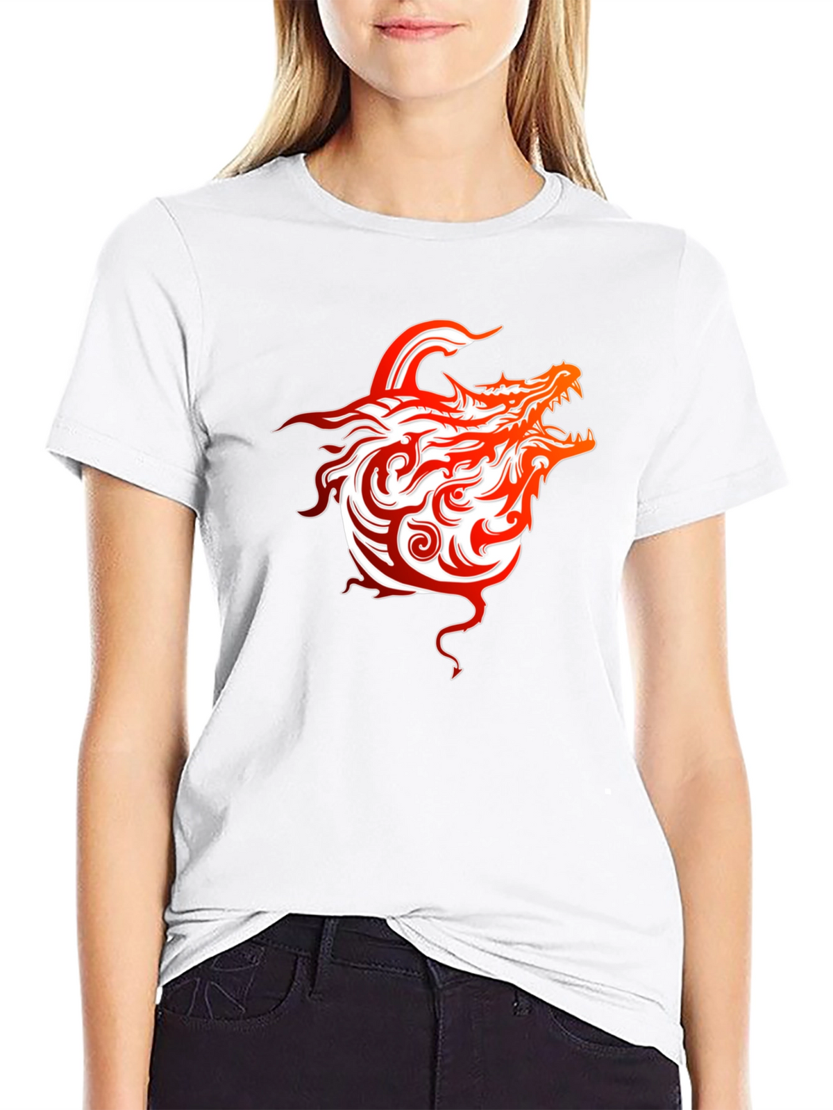 Fiery Dragon Graphic Tee - Bold Style