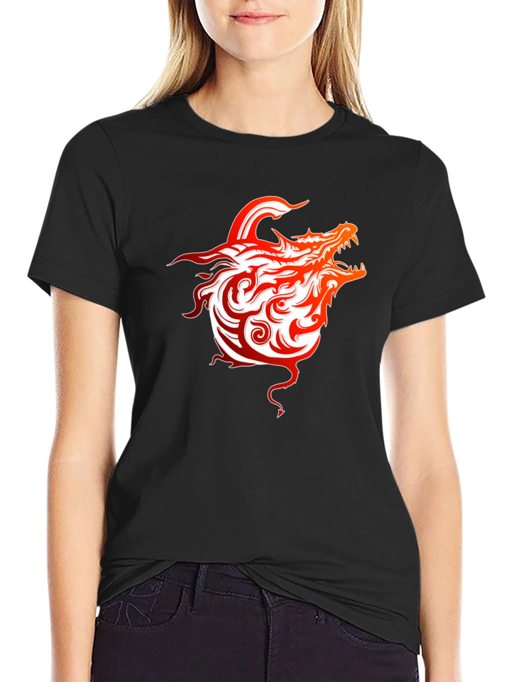 Fiery Dragon Graphic Tee - Bold Style