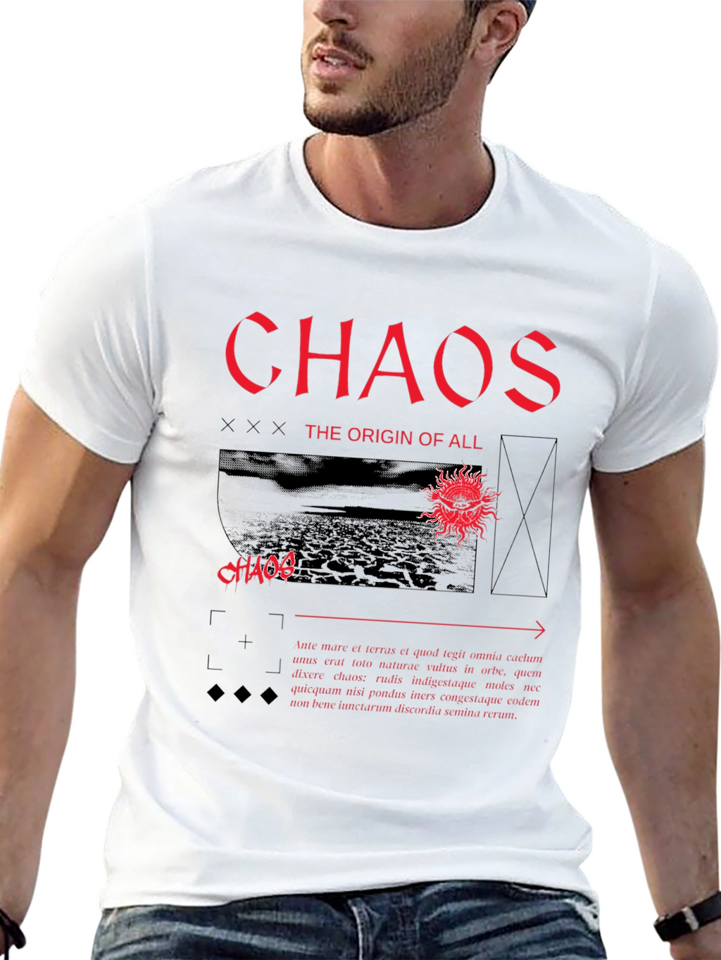 Chaos Origin Graphic Tee - Black