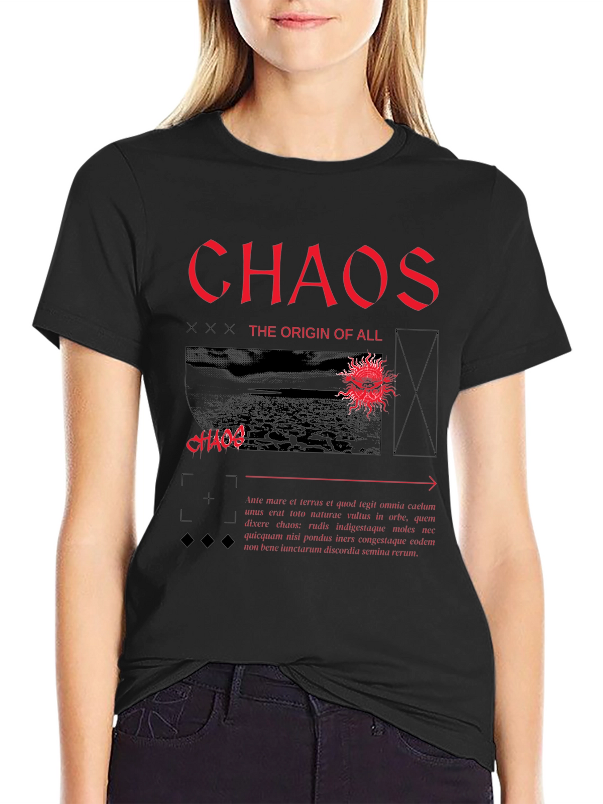 Chaos Origin Graphic Tee - Black