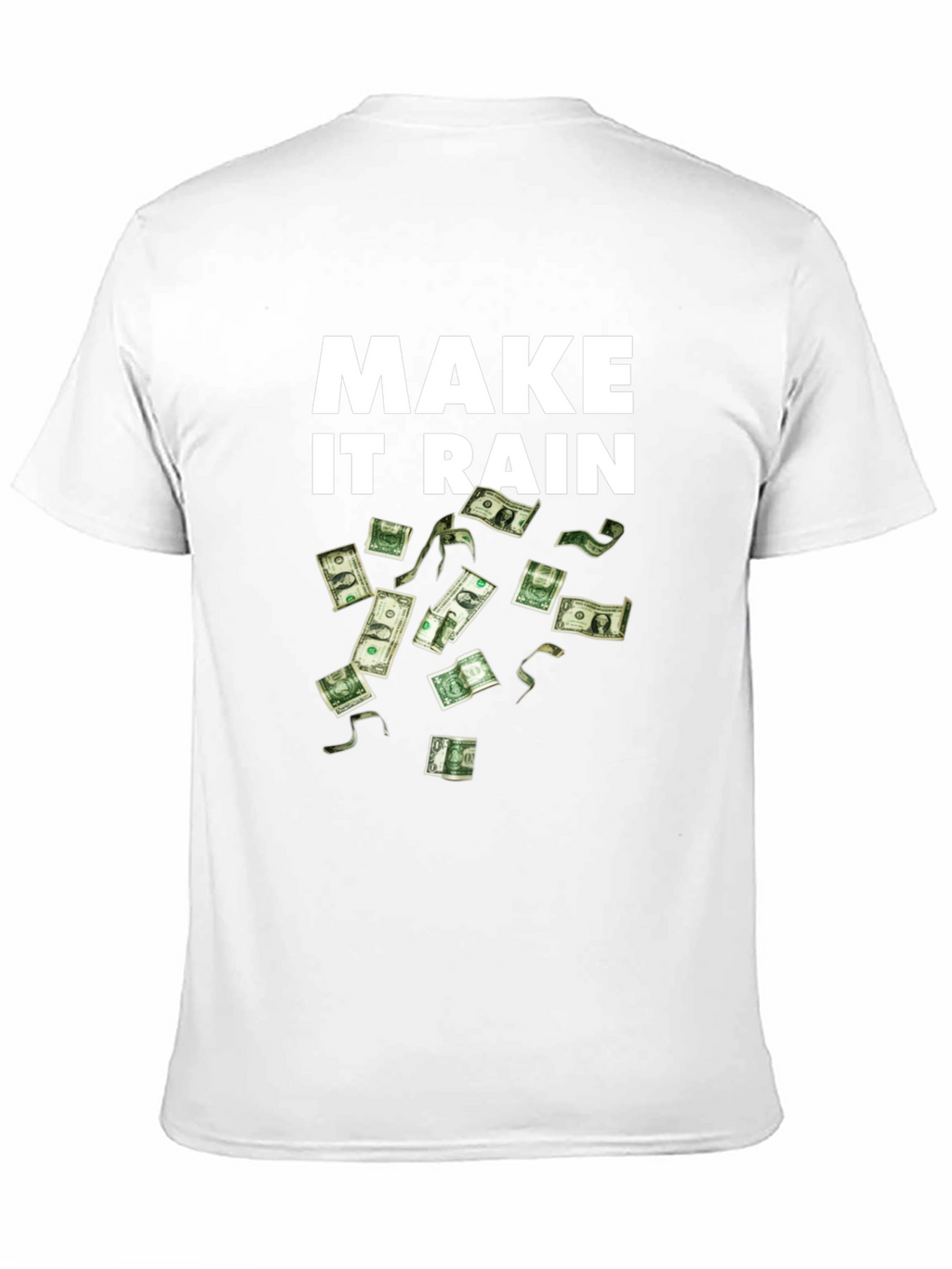 Make It Rain Black T-Shirt - Money Graphic Tee