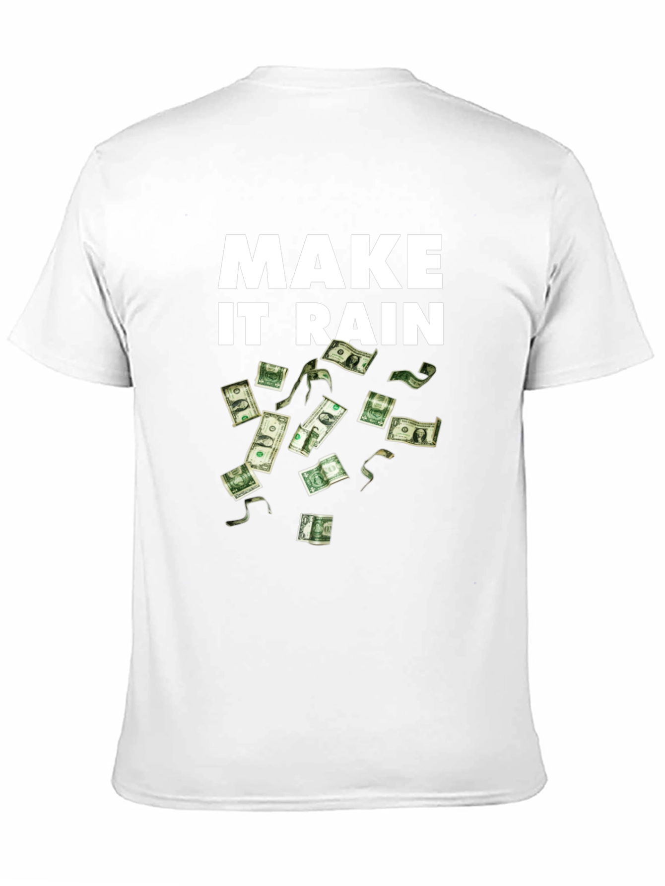 Make It Rain Black T-Shirt - Money Graphic Tee