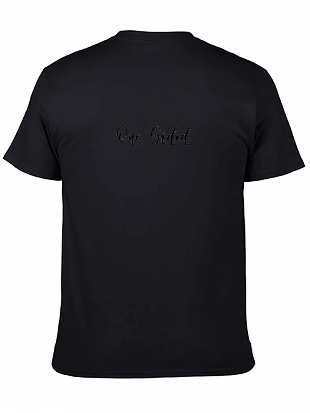 One Sided Black Graphic T-Shirt