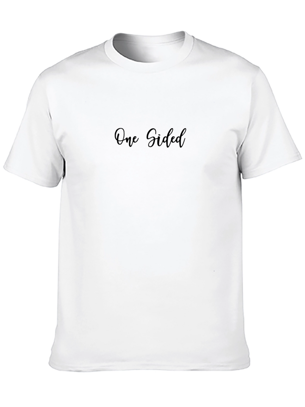 One Sided Black Graphic T-Shirt