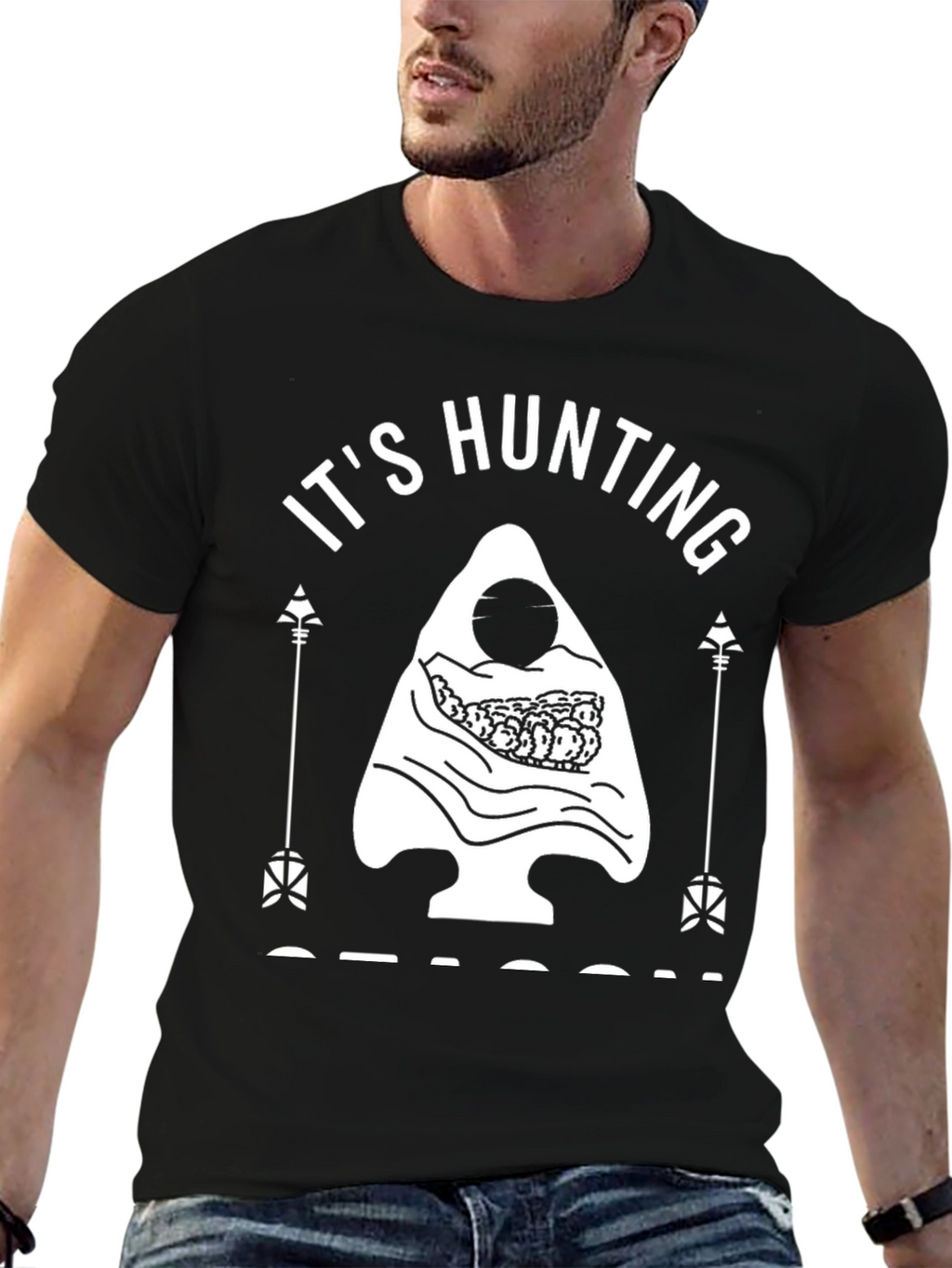Hunting Season Black Graphic Tee