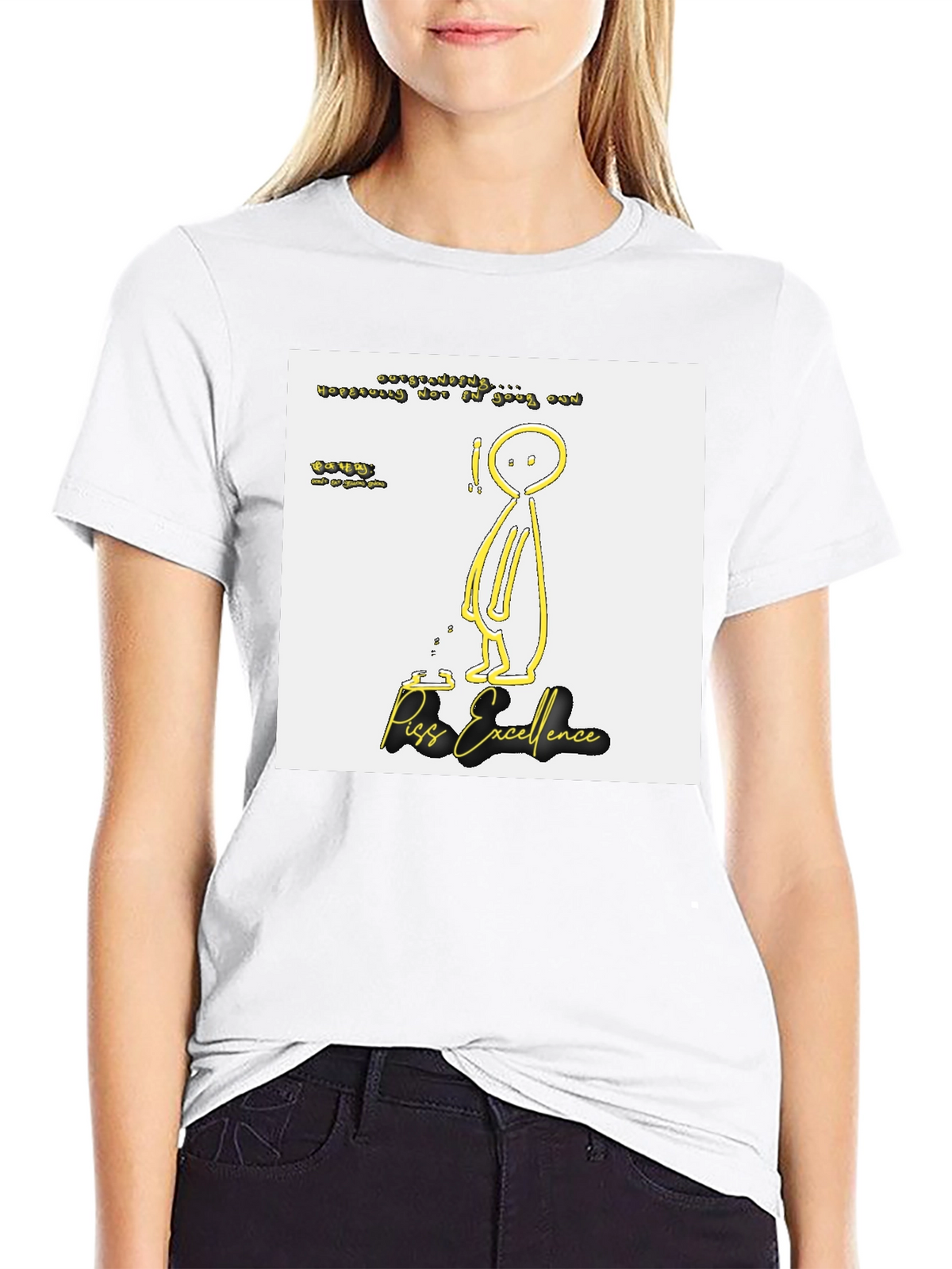 Piss Excellence Graphic Tee - Edgy Humor Shirt