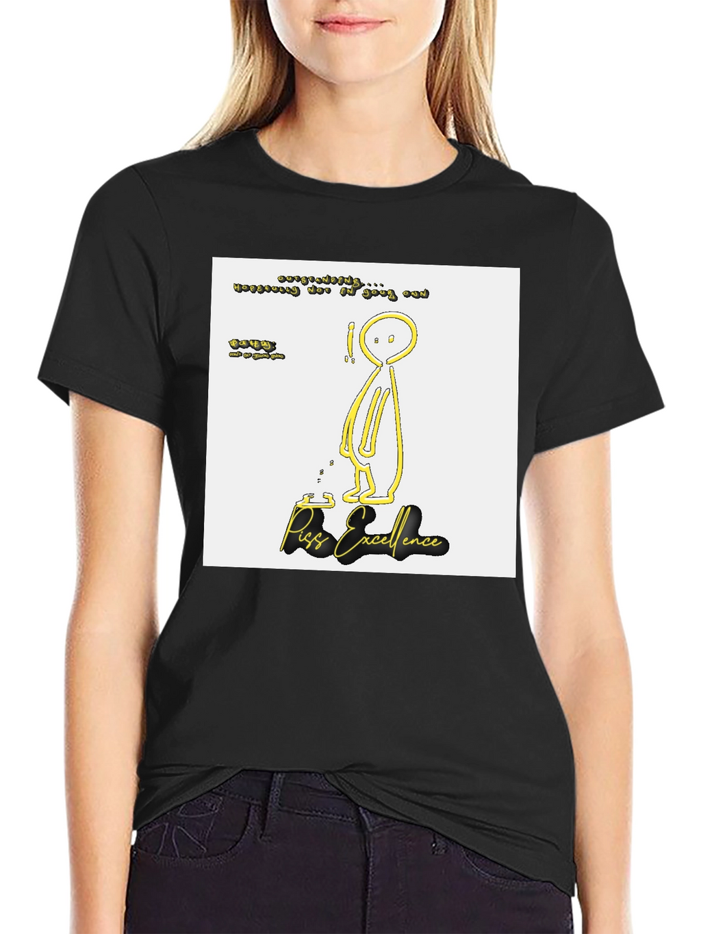 Piss Excellence Graphic Tee - Edgy Humor Shirt