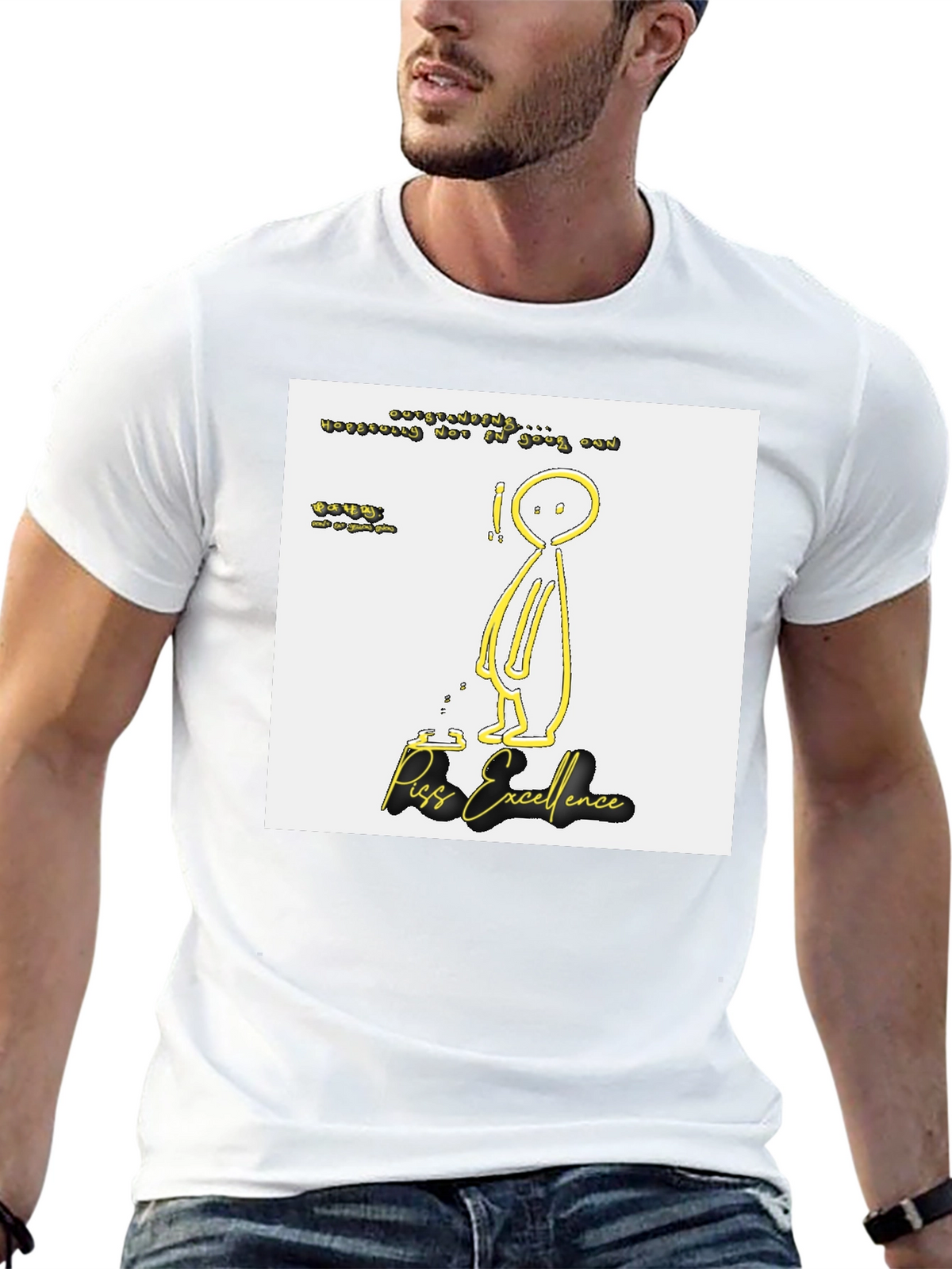 Piss Excellence Graphic Tee - Edgy Humor Shirt