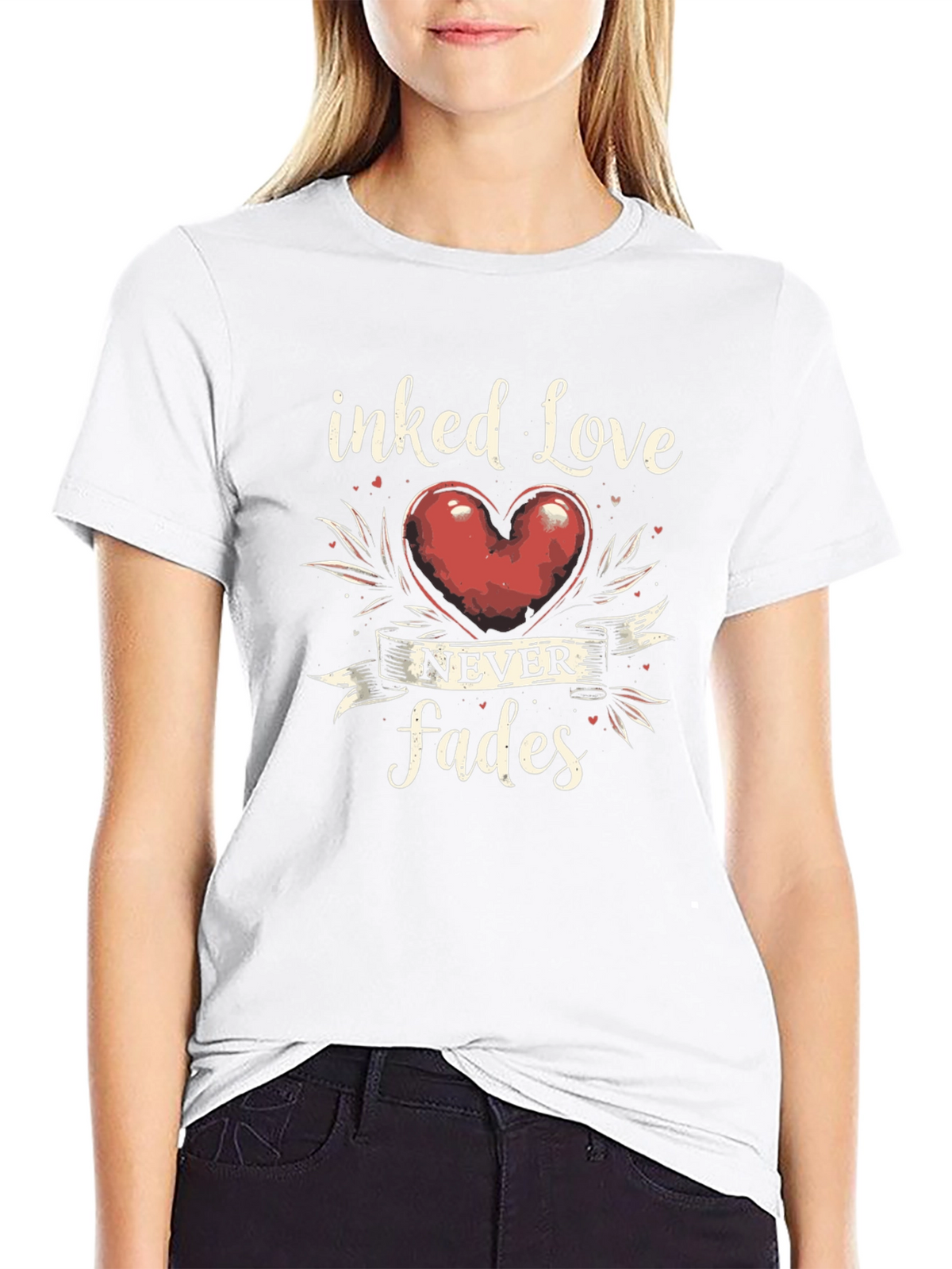 Inked Love Never Fades Graphic T-Shirt