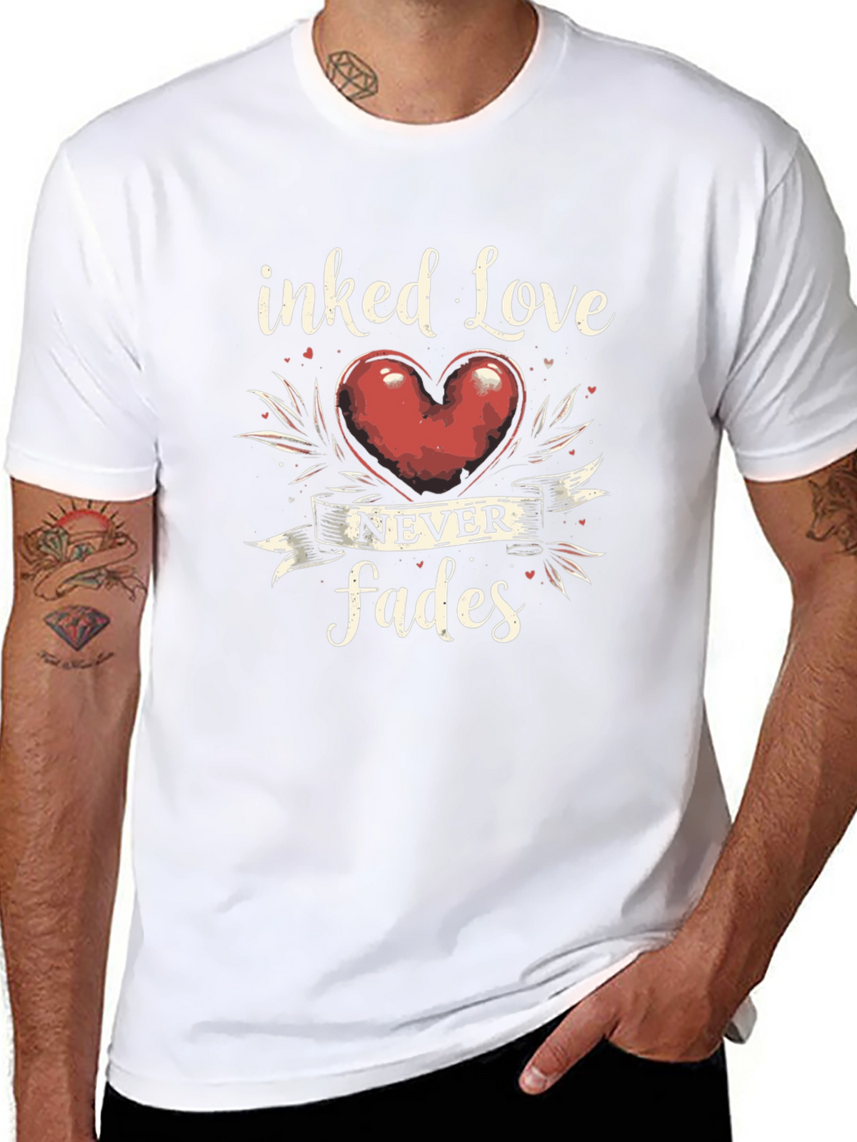 Inked Love Never Fades Graphic T-Shirt