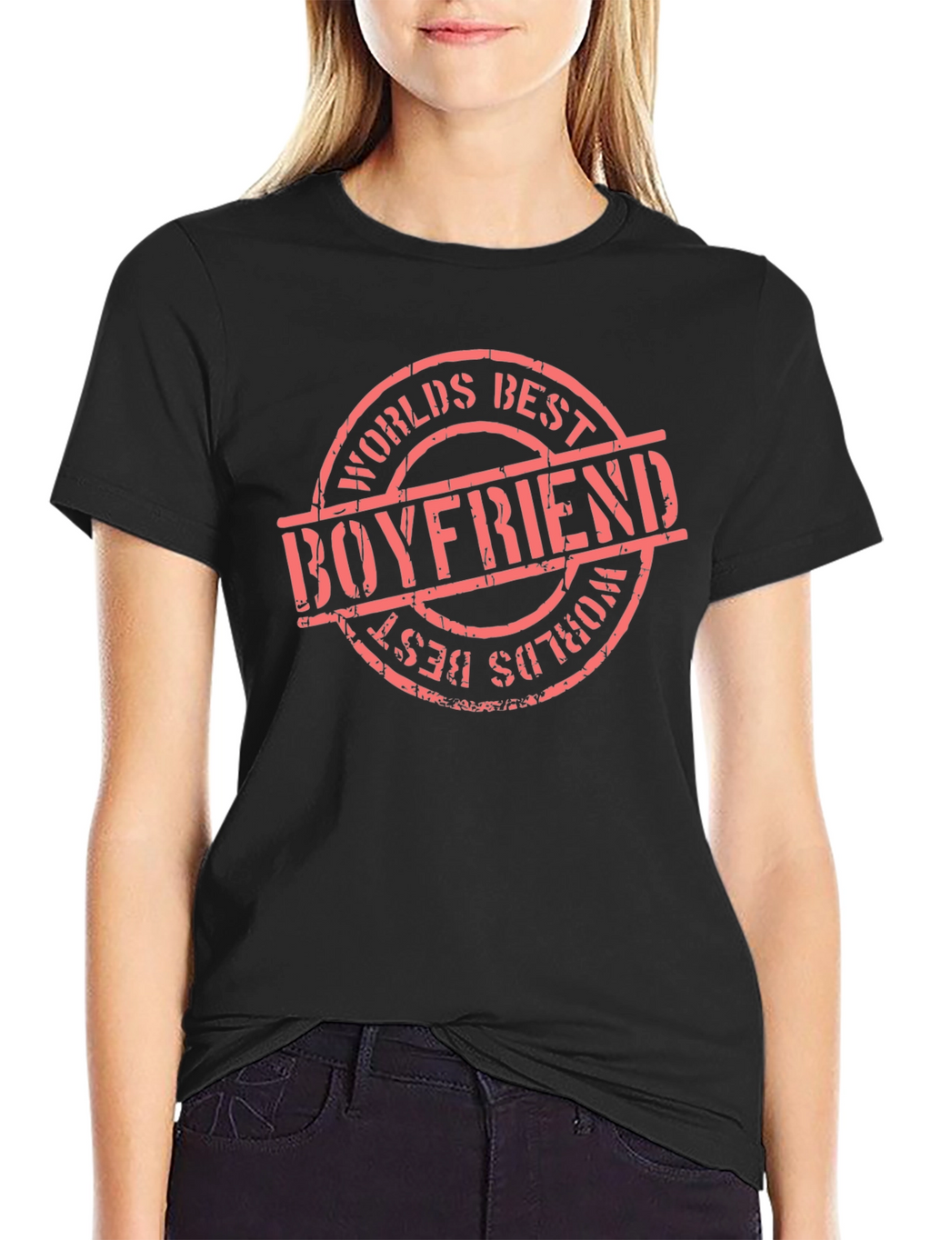 Worlds Best Boyfriend Graphic Tee - Black