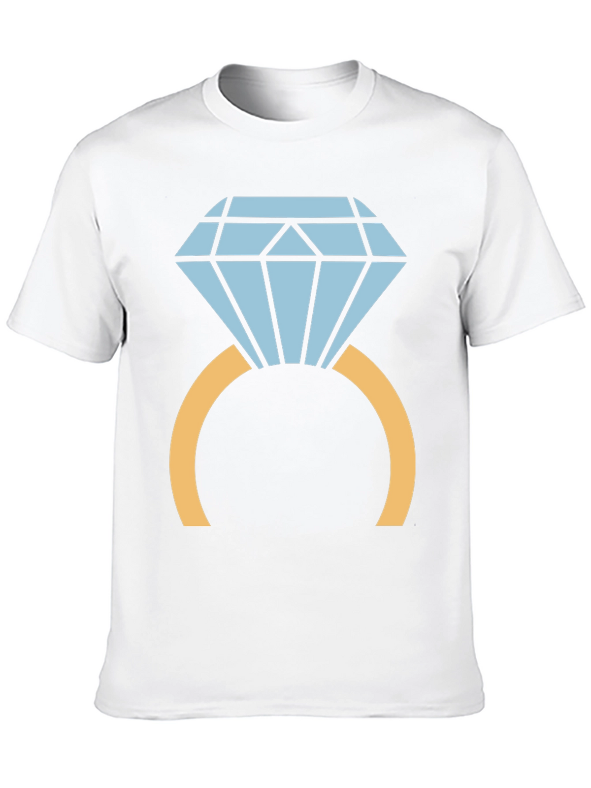 Diamond Ring Graphic Tee - Stylish Black T-Shirt