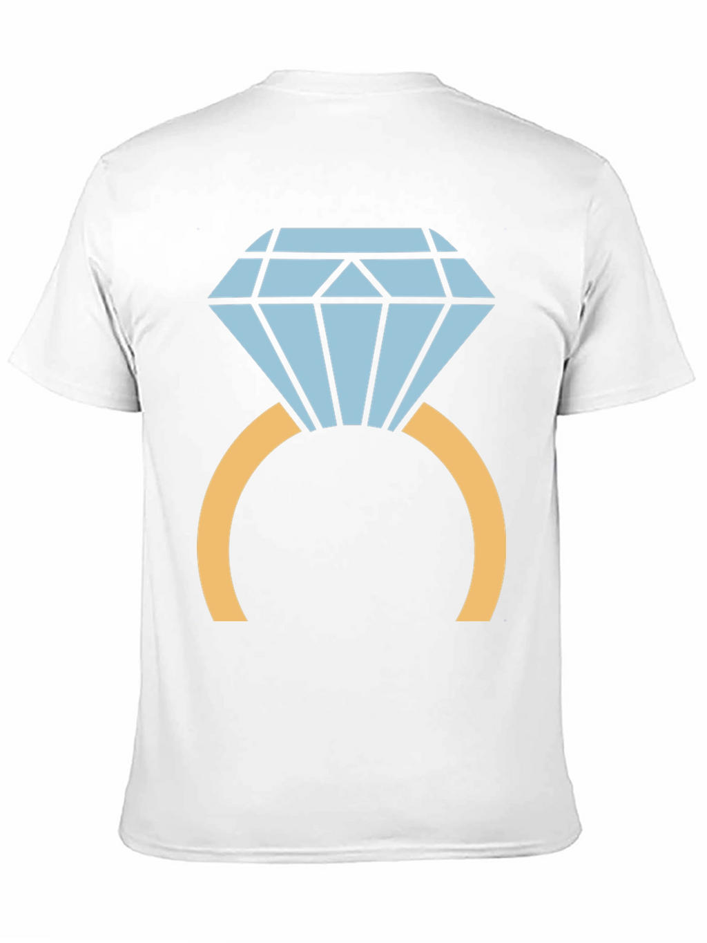 Diamond Ring Graphic Tee - Stylish Black T-Shirt
