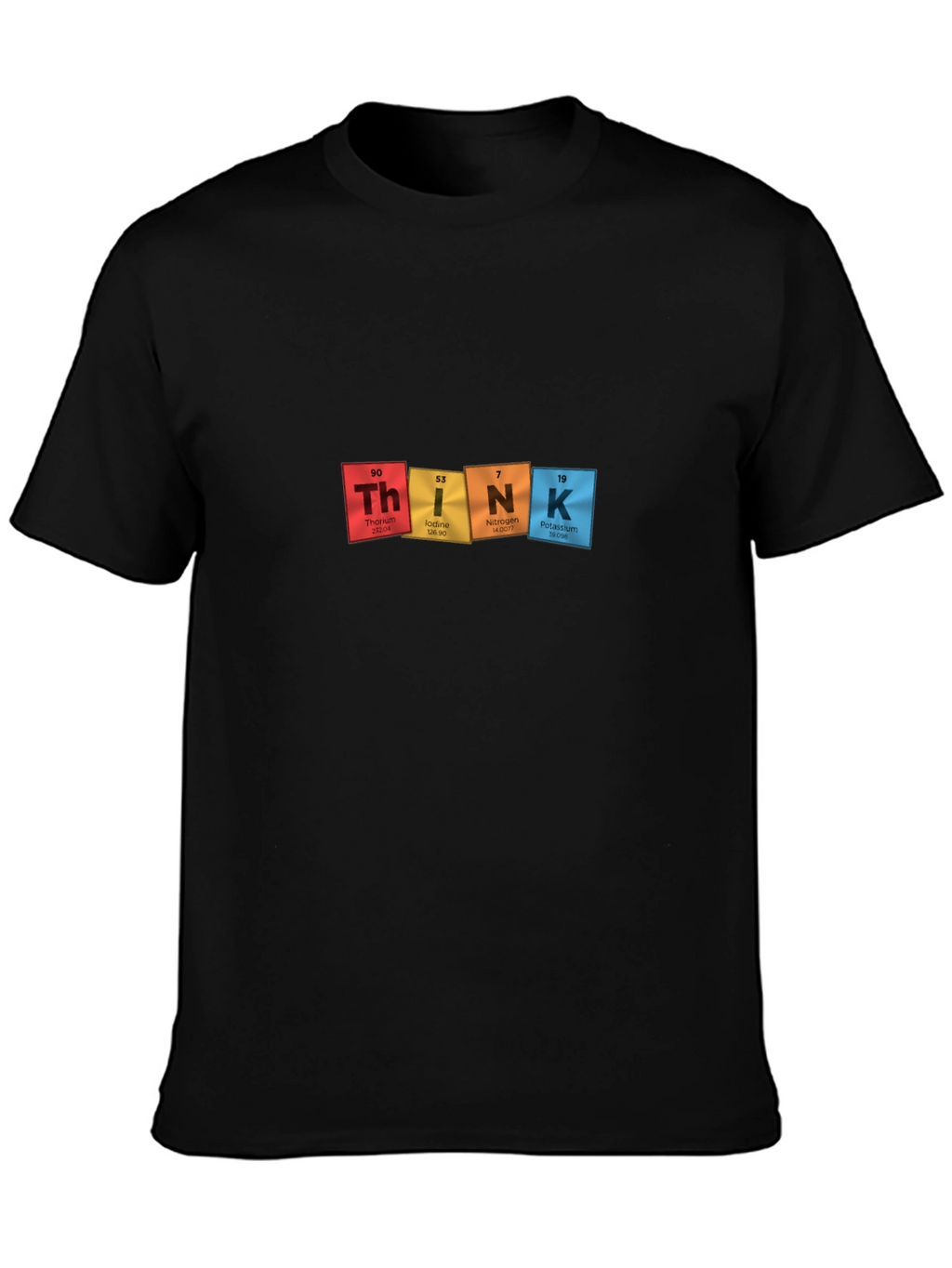 Periodic Table THINK Black T-Shirt - Science Tee