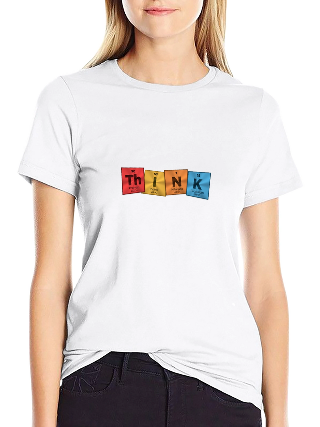 Periodic Table THINK Black T-Shirt - Science Tee