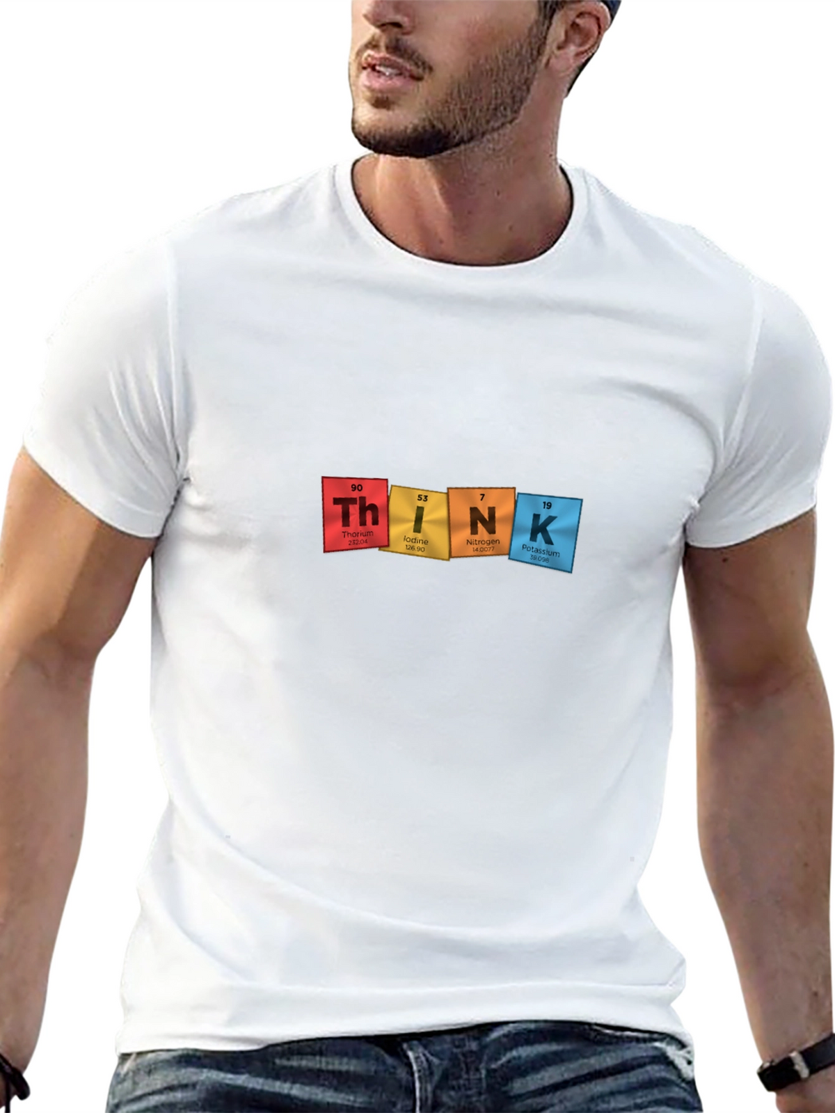 Periodic Table THINK Black T-Shirt - Science Tee
