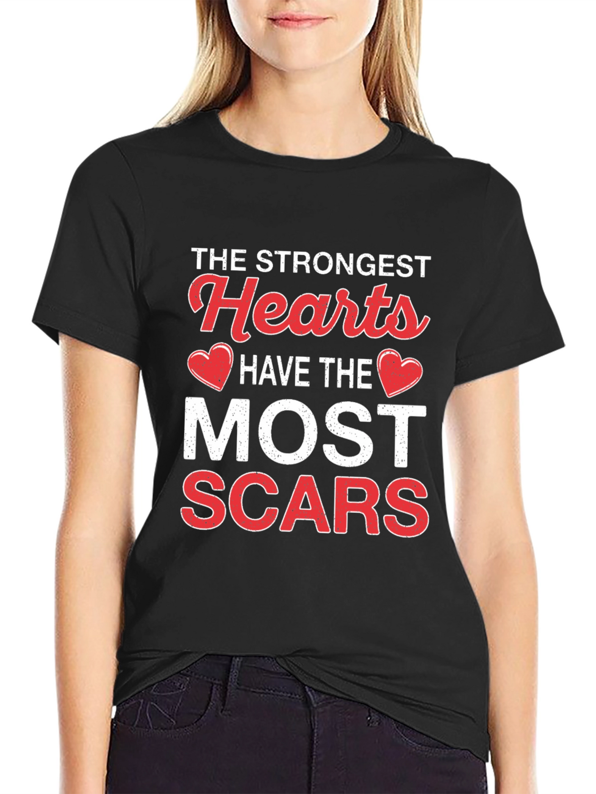 Strongest Hearts Scars Graphic Tee