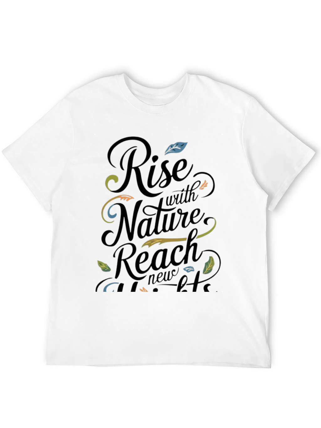 Nature-Inspired Graphic Tee: Rise With Nature