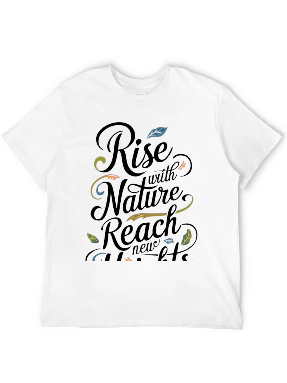 Nature-Inspired Graphic Tee: Rise With Nature
