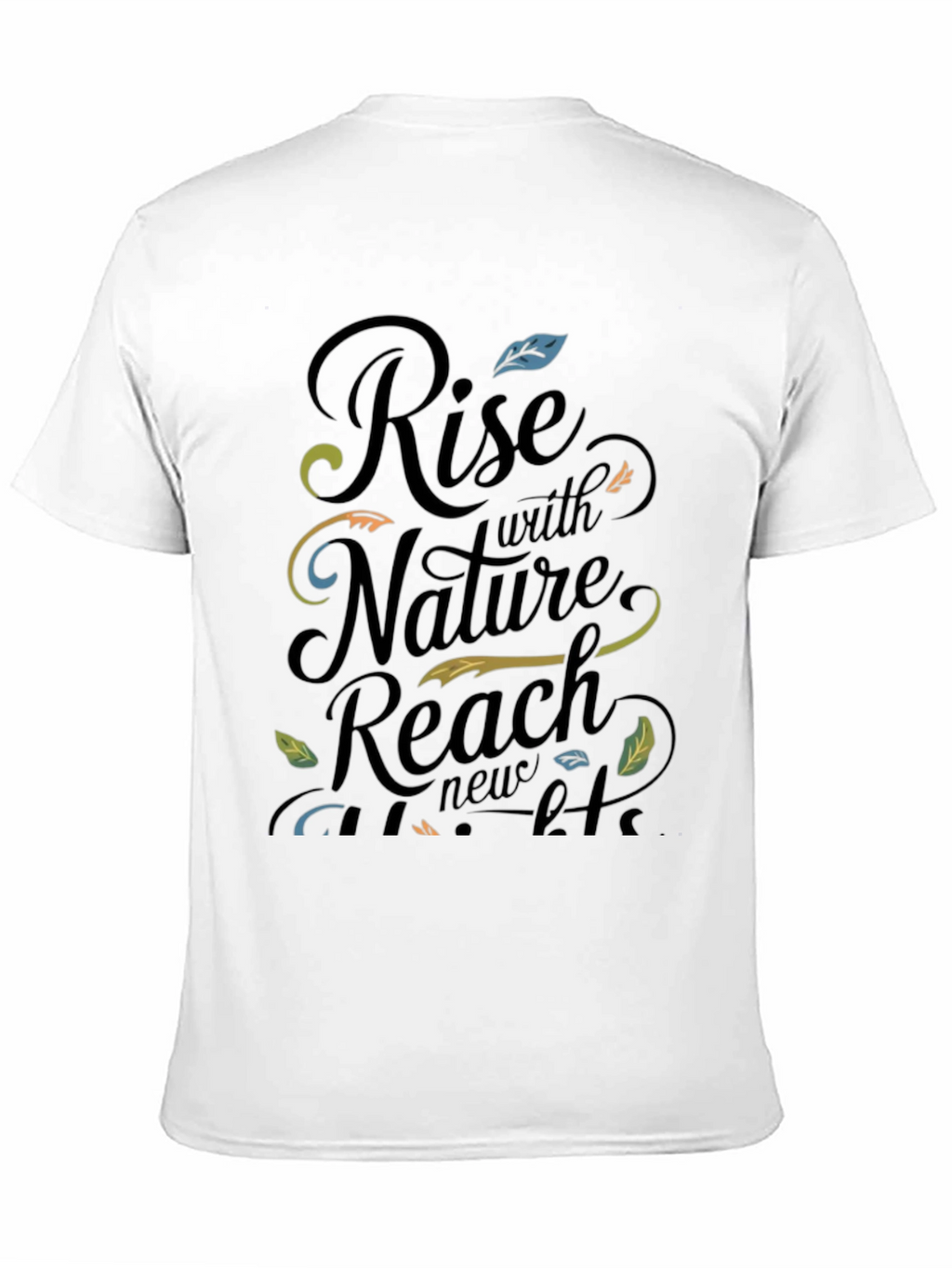 Nature-Inspired Graphic Tee: Rise With Nature
