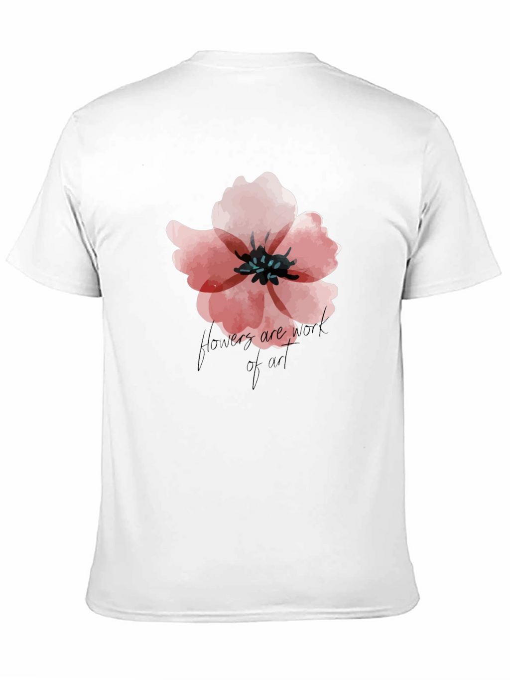 Floral Graphic Black T-Shirt - Flowers Are Art