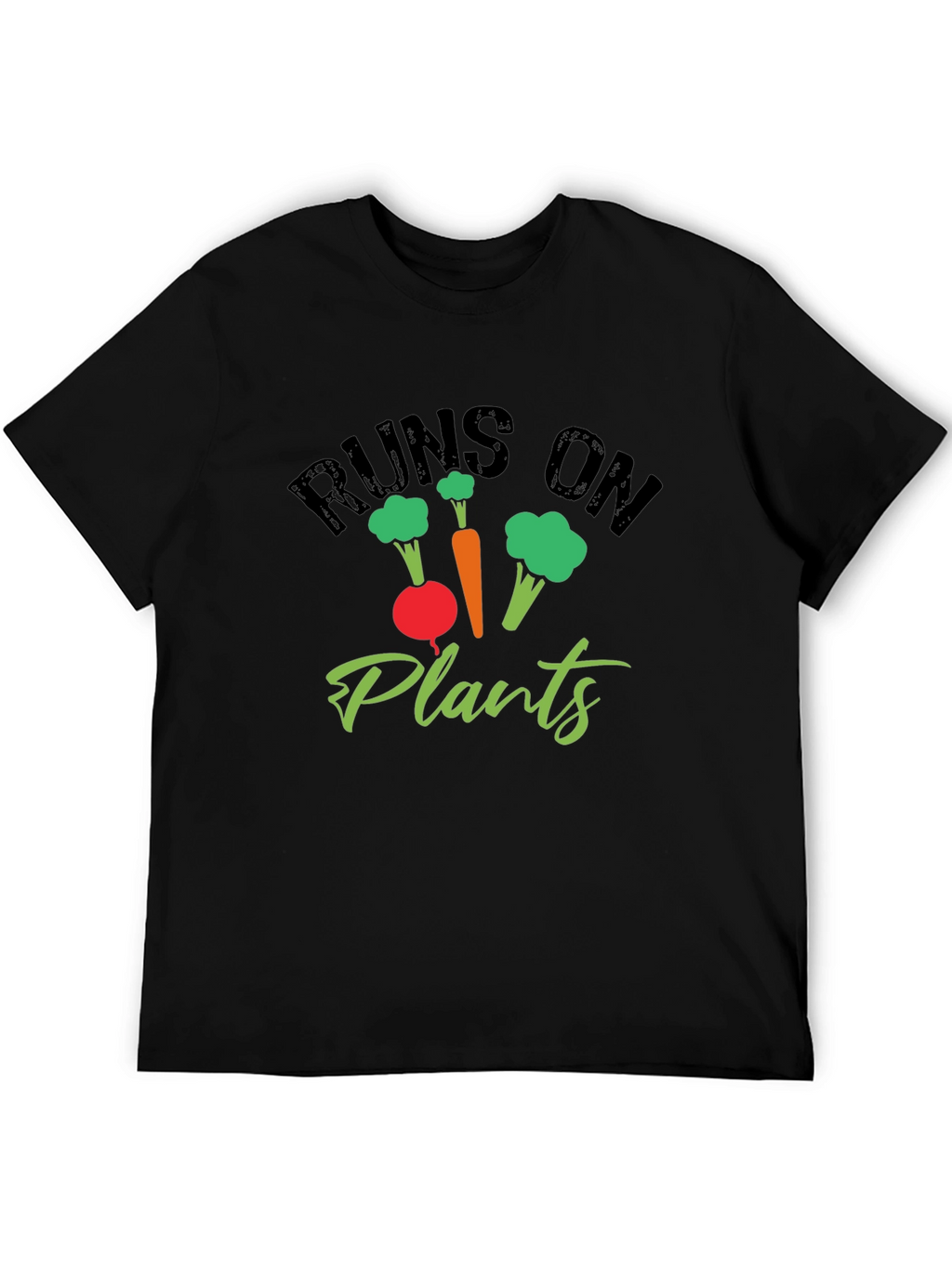 Runs on Plants Graphic Tee - Vegan Friendly