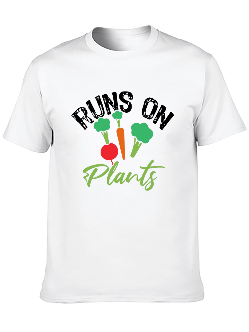Runs on Plants Graphic Tee - Vegan Friendly