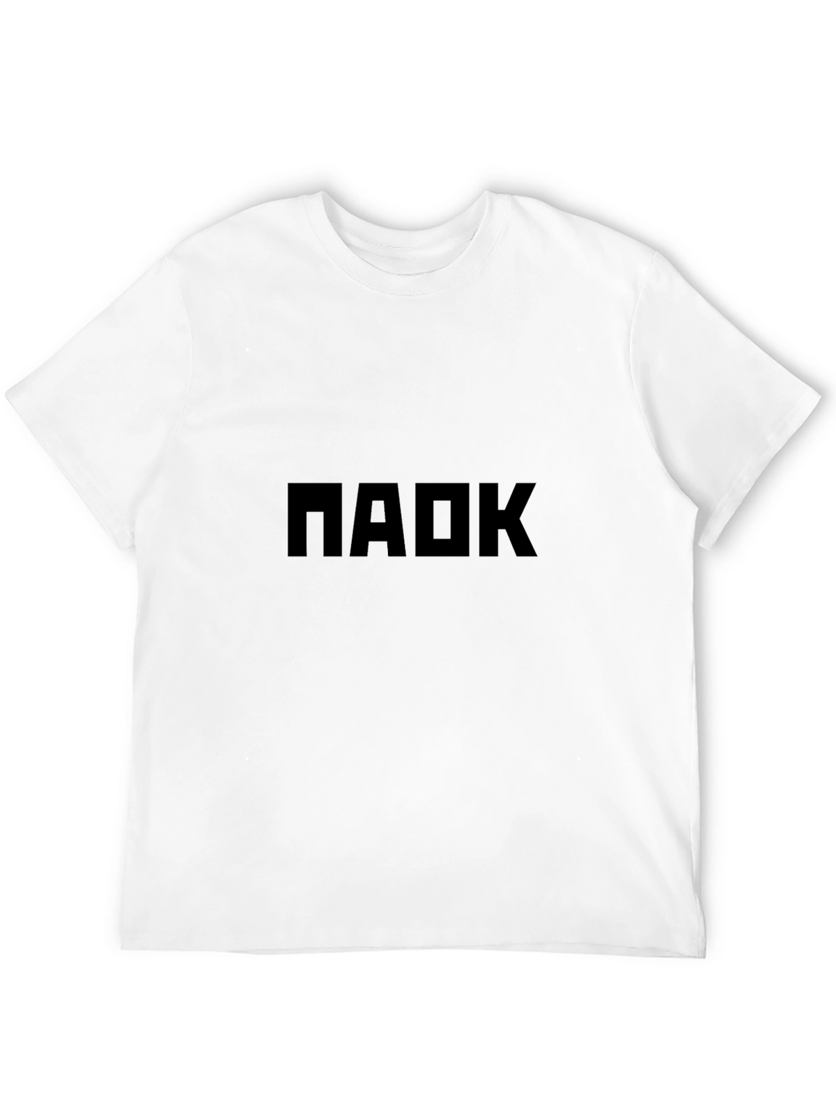 Mens Black T-Shirt with Bold Graphic Print