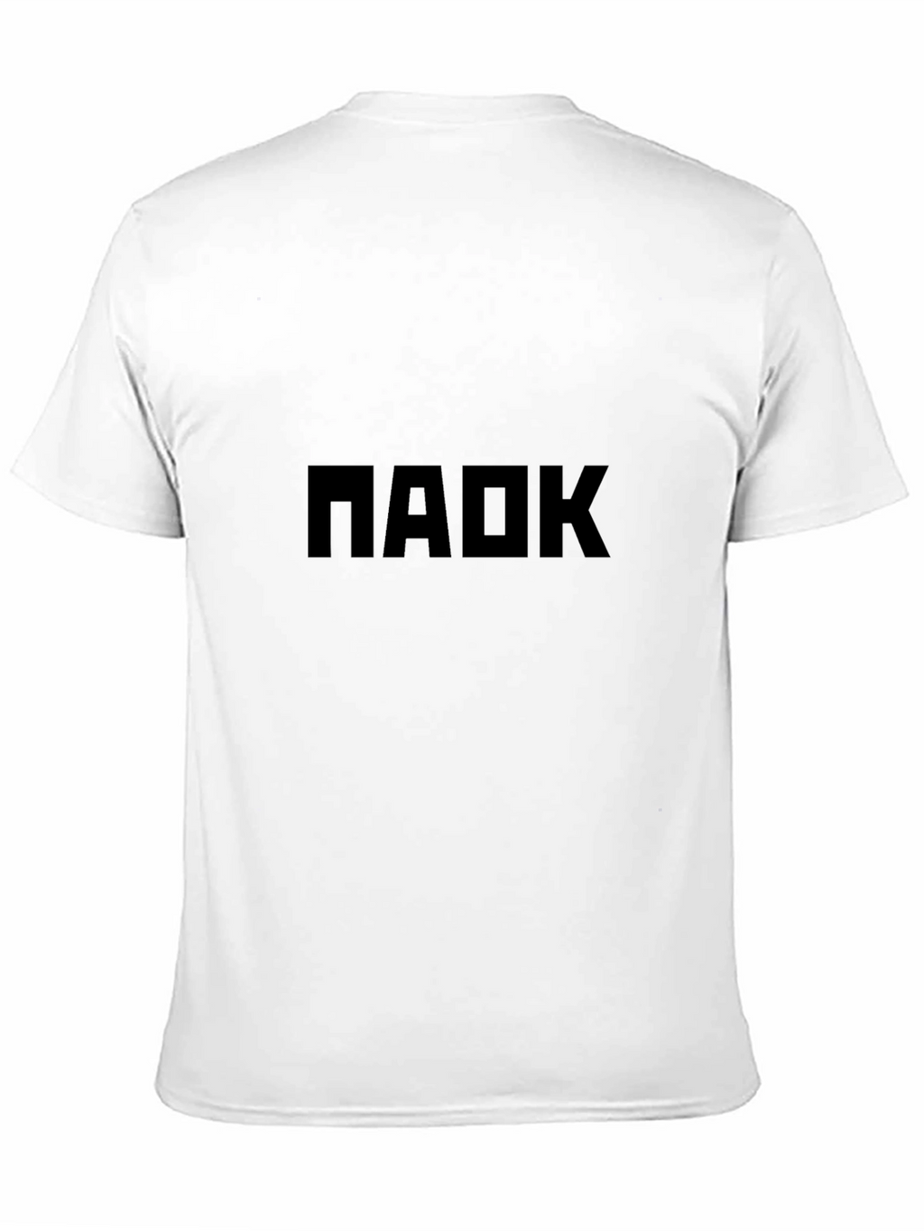 Mens Black T-Shirt with Bold Graphic Print