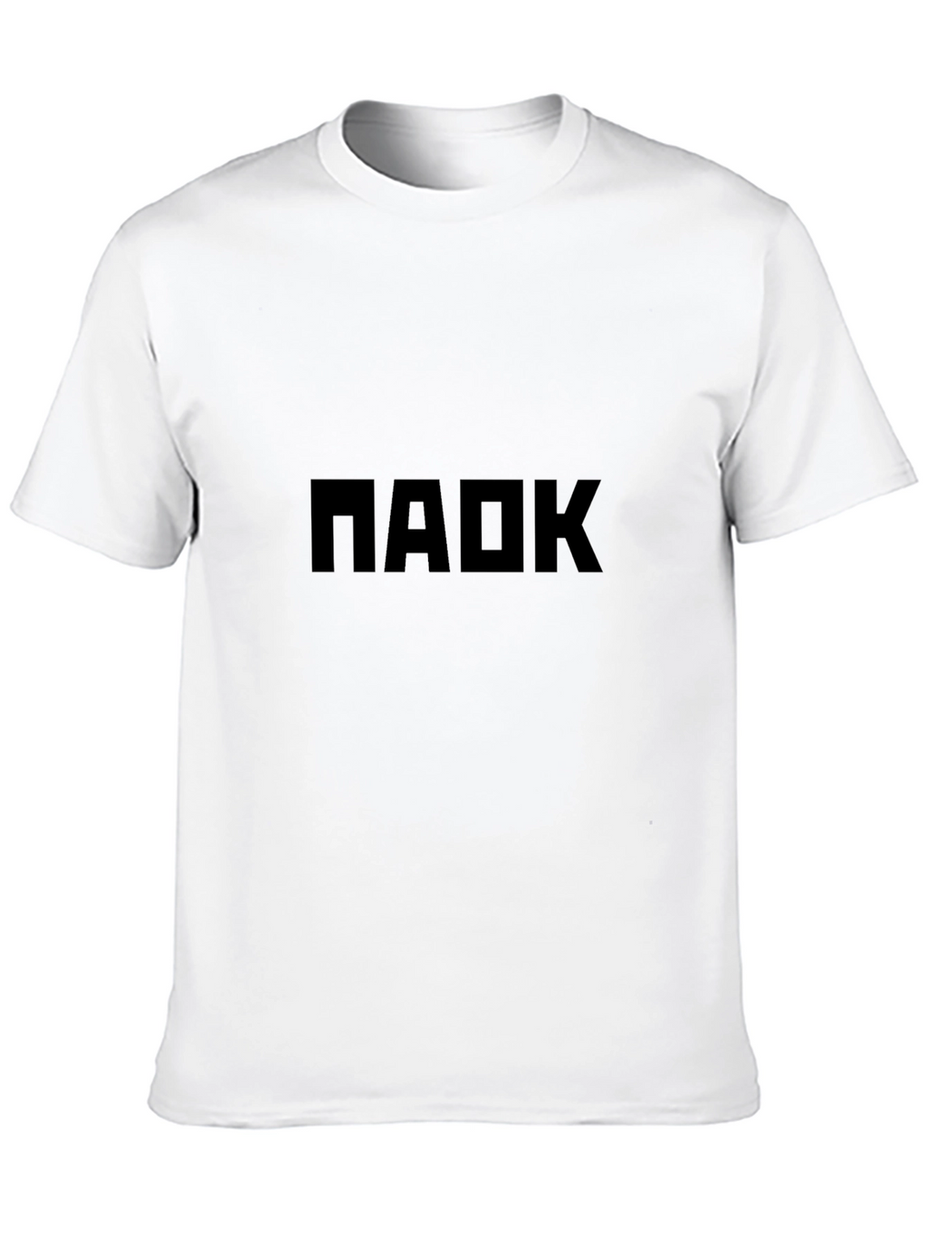 Mens Black T-Shirt with Bold Graphic Print
