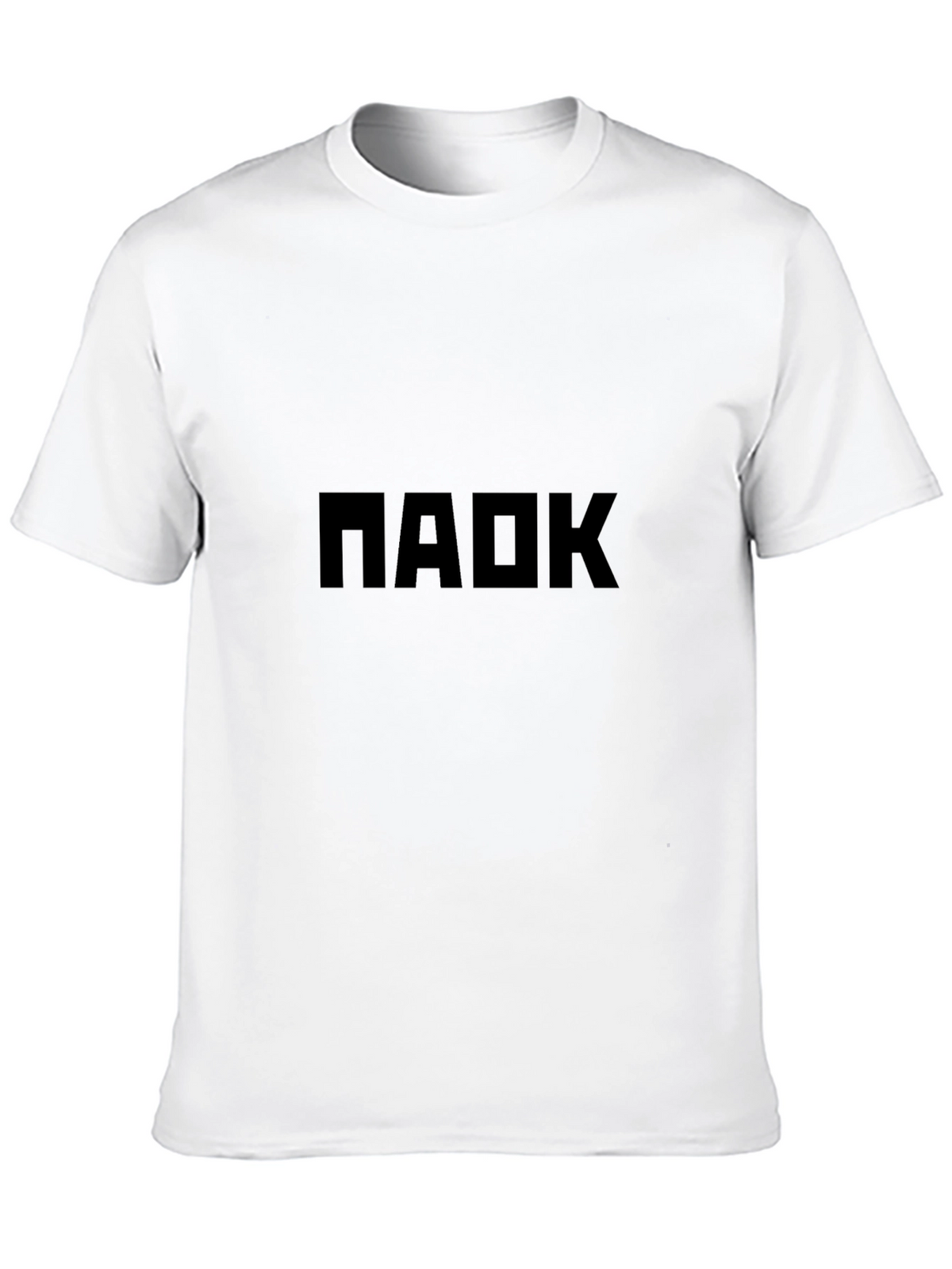 Mens Black T-Shirt with Bold Graphic Print