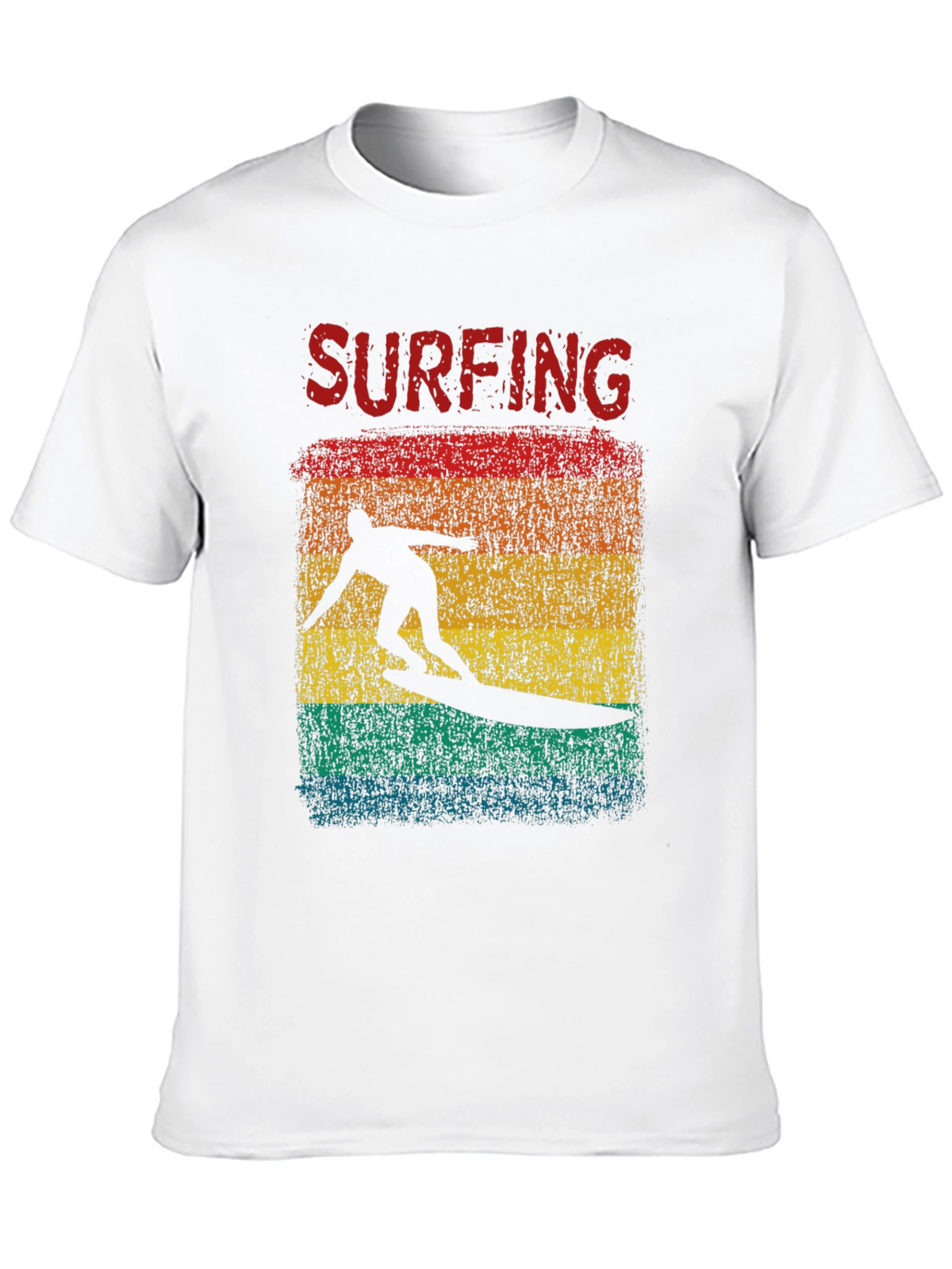 Surfing Retro Graphic Tee - Black