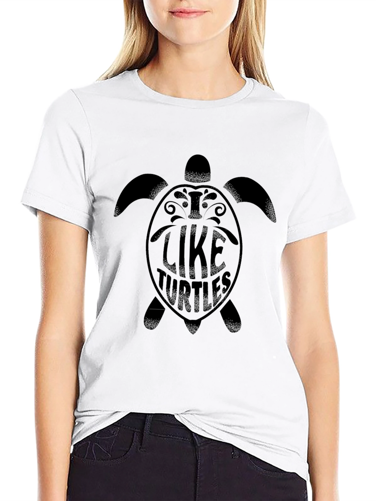 Black Turtle Graphic Tee - Like Turtles