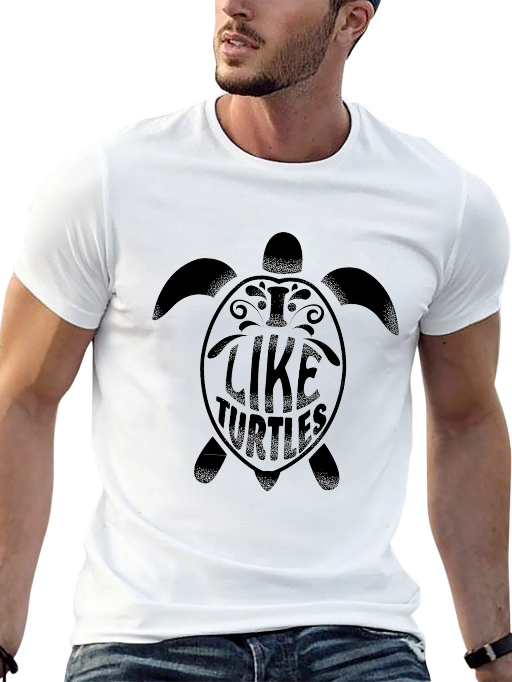 Black Turtle Graphic Tee - Like Turtles