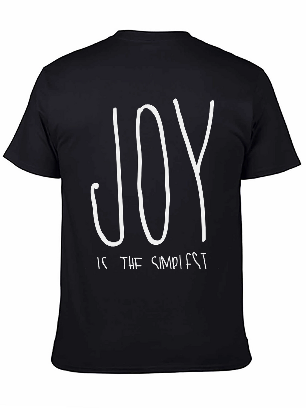 Joy is the Simplest Black T-Shirt