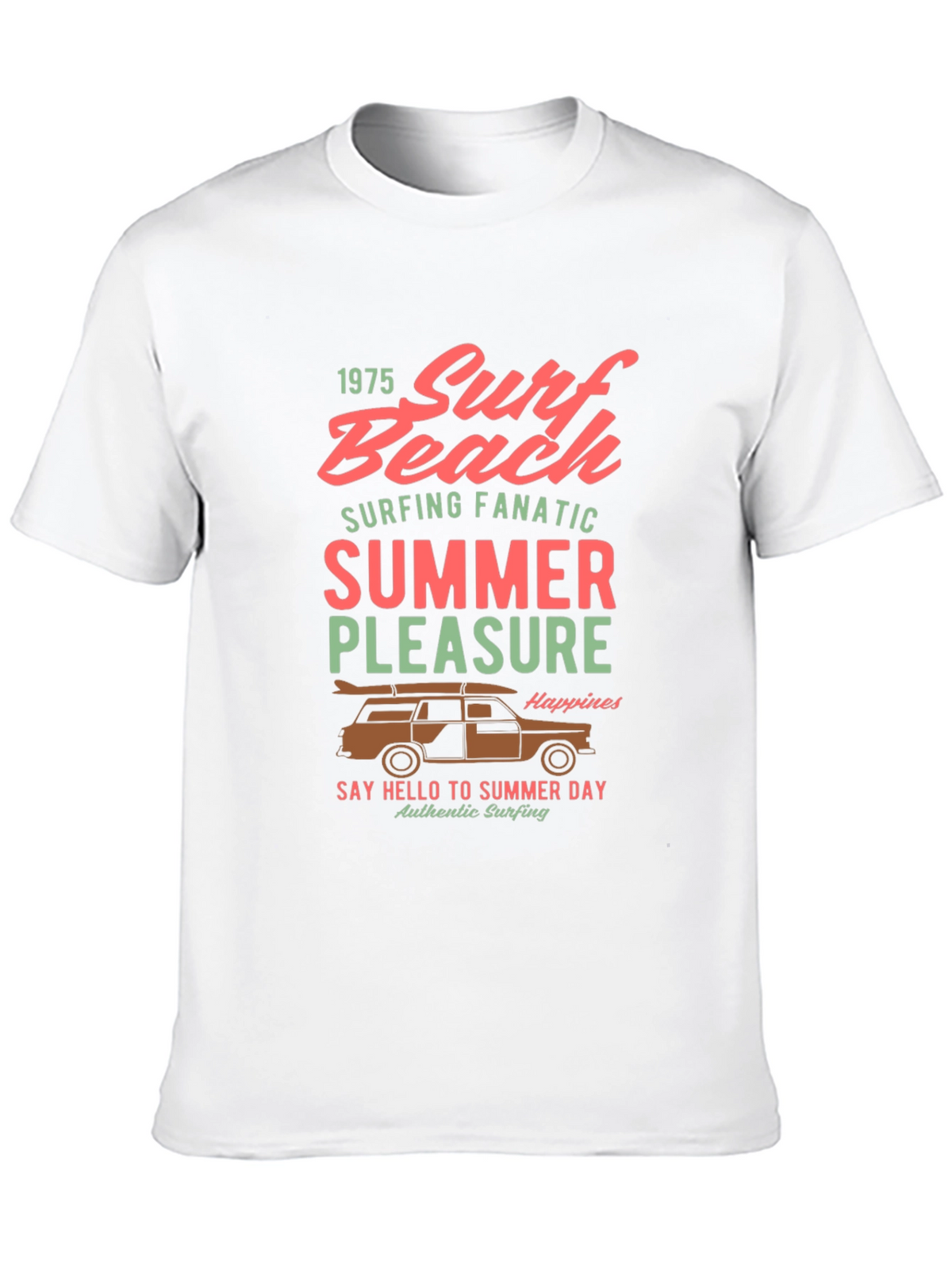Surf Beach Summer Pleasure Graphic Tee