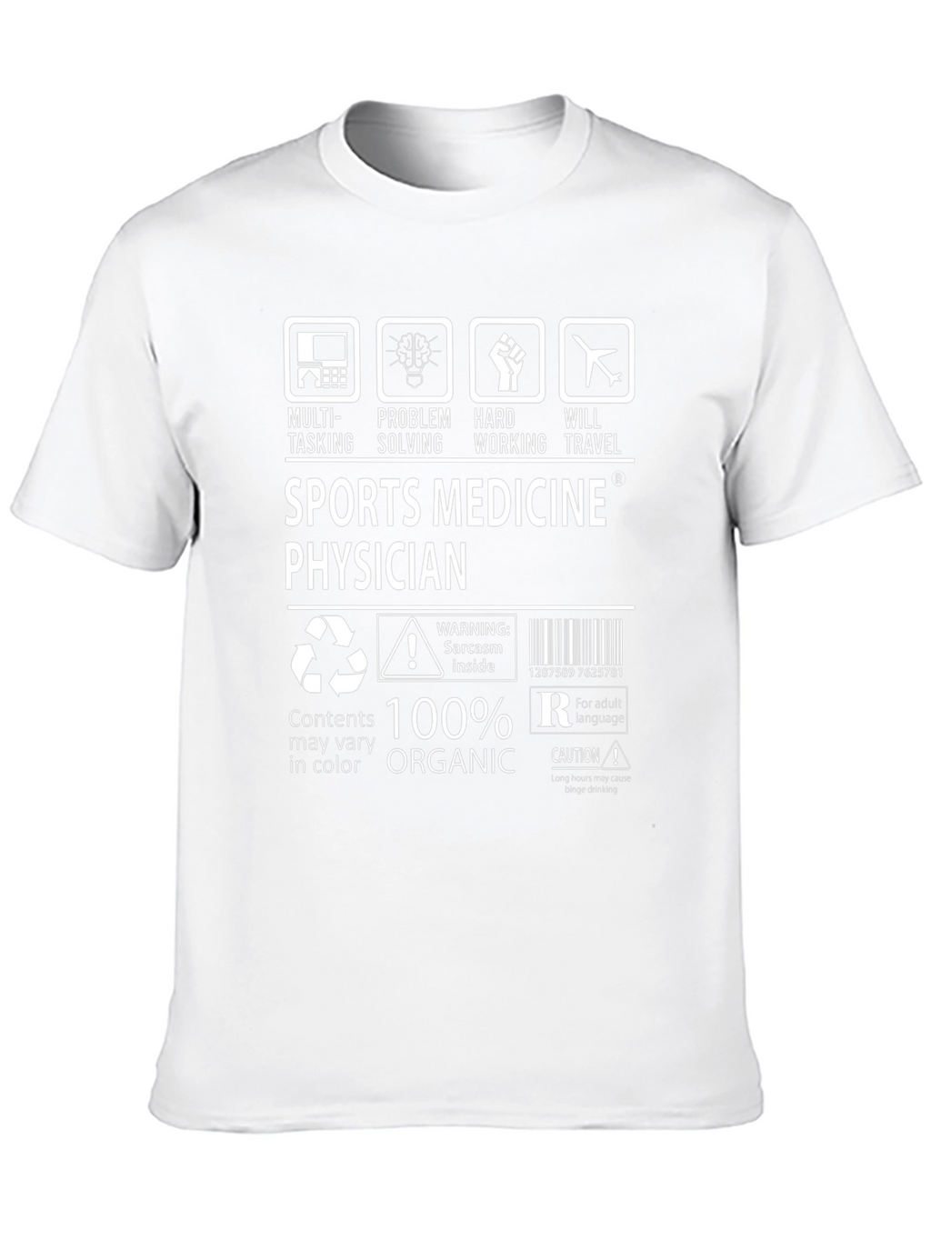Sports Medicine Physician 100% Organic T-Shirt