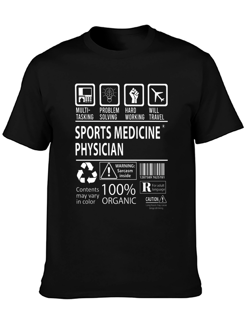 Sports Medicine Physician 100% Organic T-Shirt