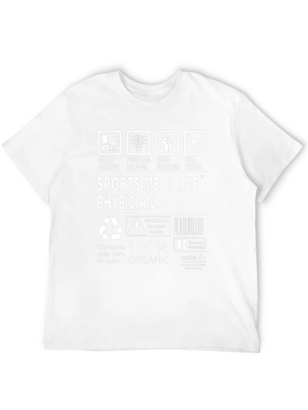 Sports Medicine Physician 100% Organic T-Shirt