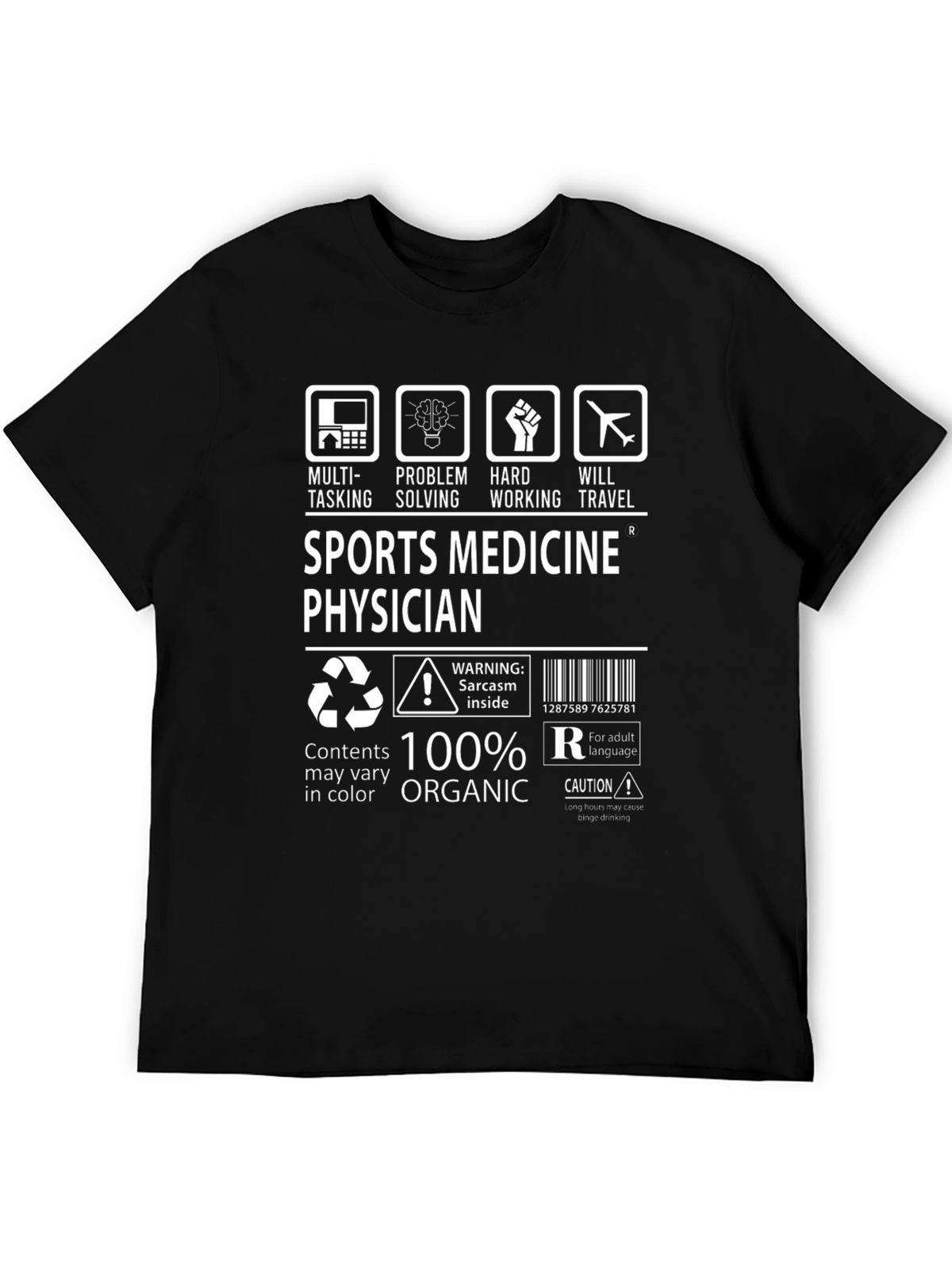 Sports Medicine Physician 100% Organic T-Shirt