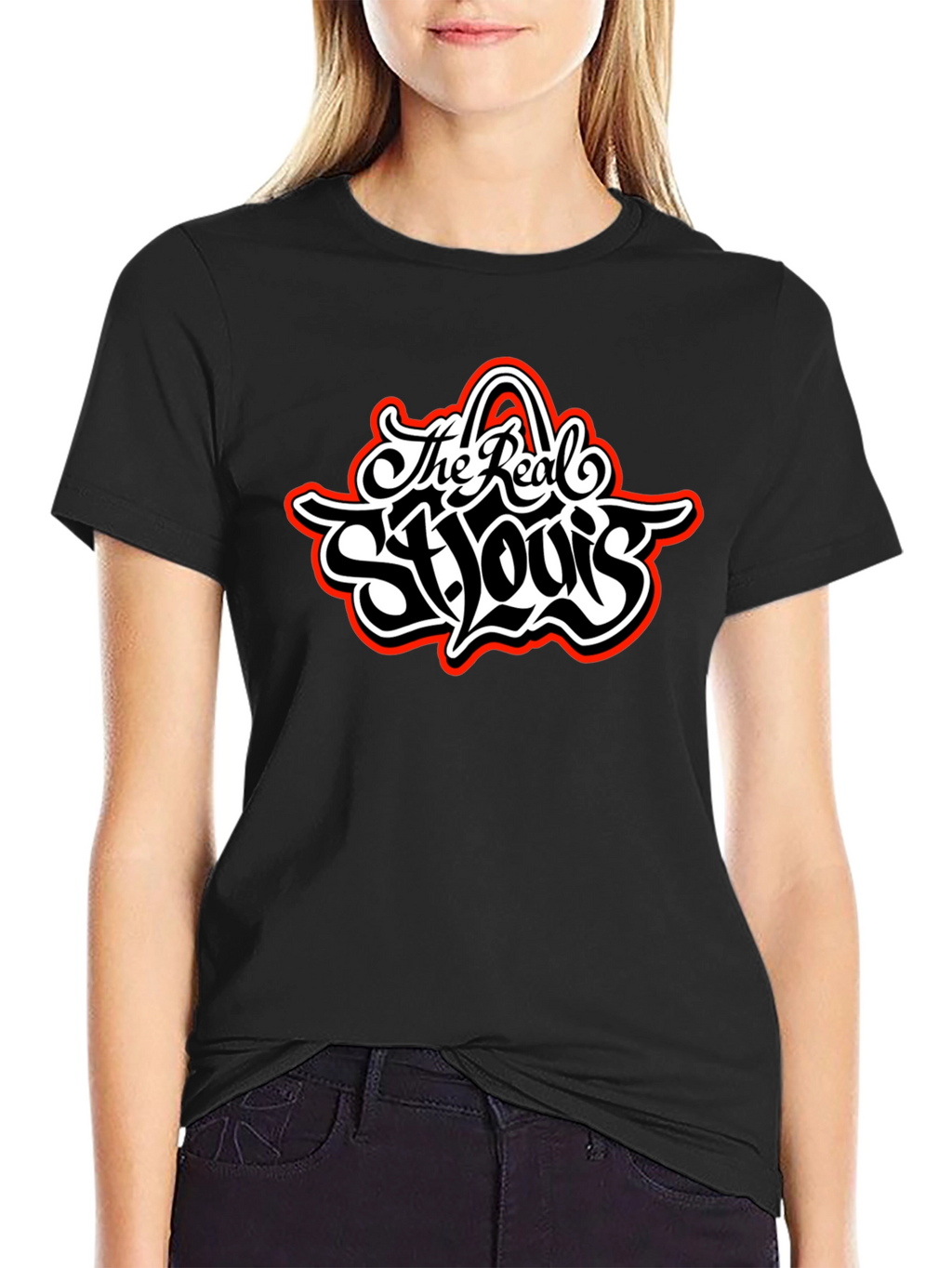 The Real St. Louis Black Graphic Tee