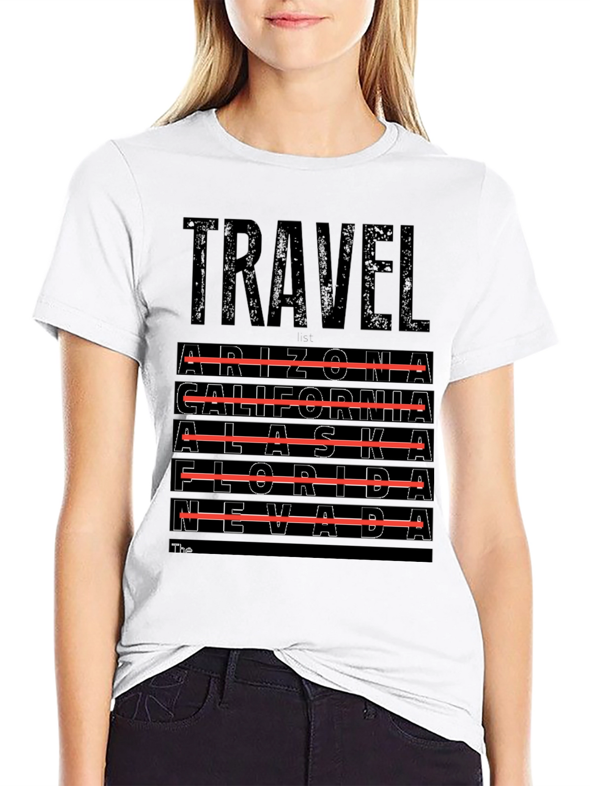 Travel Destinations T-Shirt - Arizona California Alaska Nevada