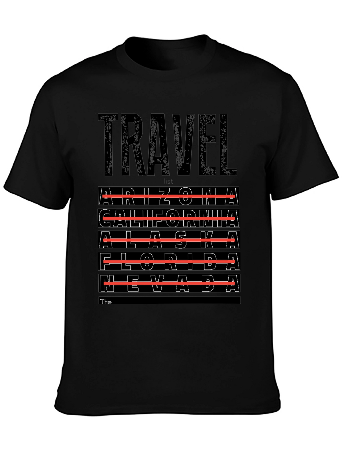 Travel Destinations T-Shirt - Arizona California Alaska Nevada